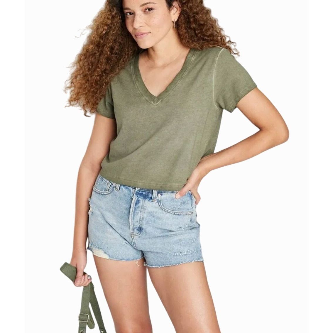 Other Wild Fable - Women's Super - High Rise Cut - Off Jean Denim Size 38" / US 16 / IT 52 - 1 Thumbnail