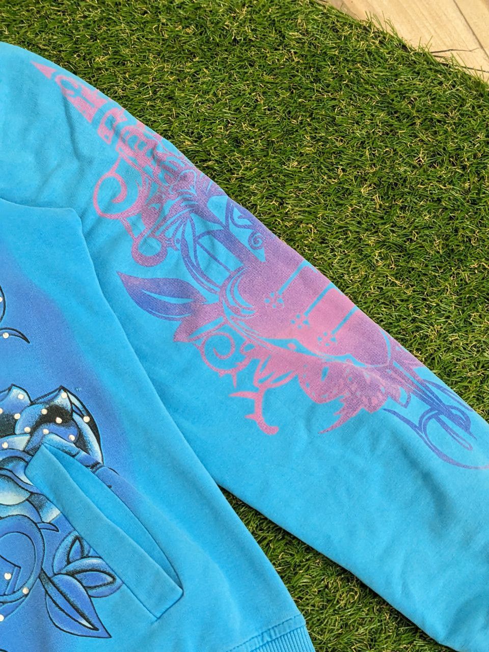 Christian Audigier × Ed Hardy × Vintage Vintage Ed Hardy x Christian Audigier Hoodie Size M / US 6-8 / IT 42-44 - 5 Thumbnail