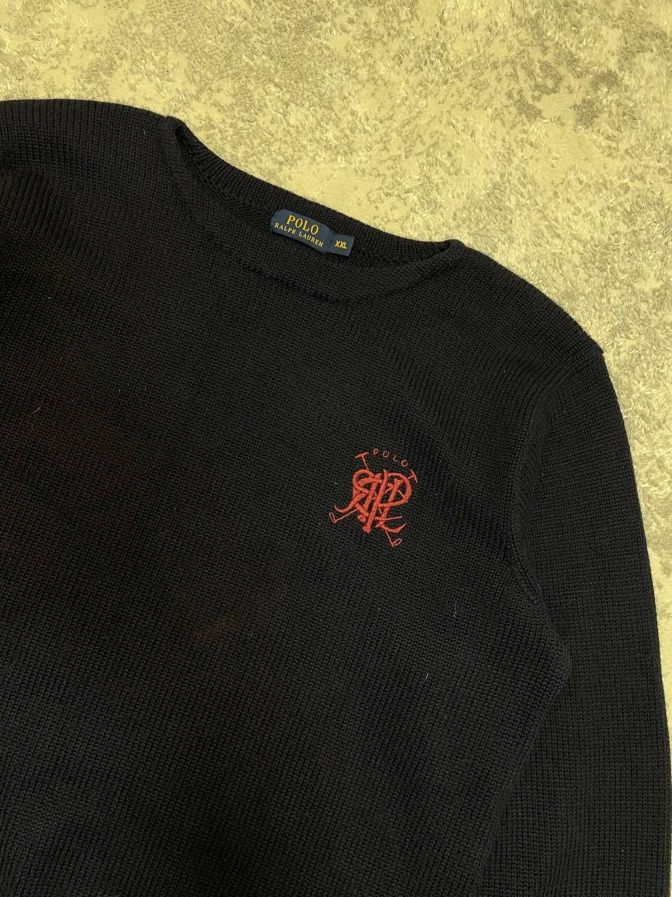 Ralph Lauren Wool Knit Sweater Mens Polo Ralph Lauren Scribble RLPC Logo Size US XXL / EU 58 / 5 - 4 Thumbnail