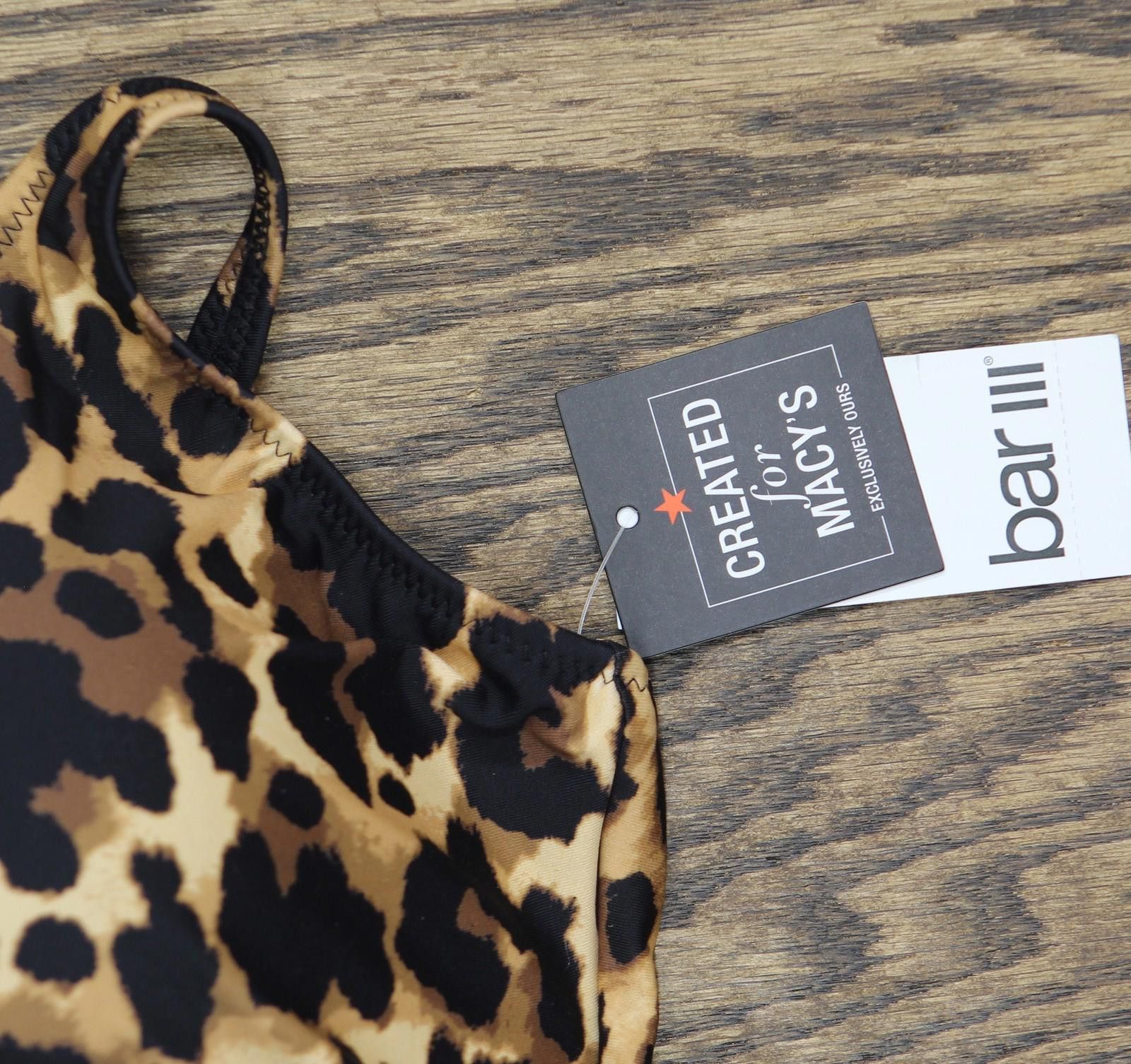 Bar III Nwt Bar Iii Womens Print One Piece Swimsuit Natural Brown S Size ONE SIZE - 3 Thumbnail