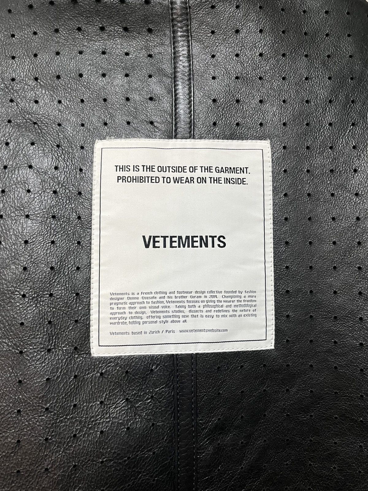 Vetements VETEMENTS Leather Shearling Jacket Size US XS / EU 42 / 0 - 3 Thumbnail