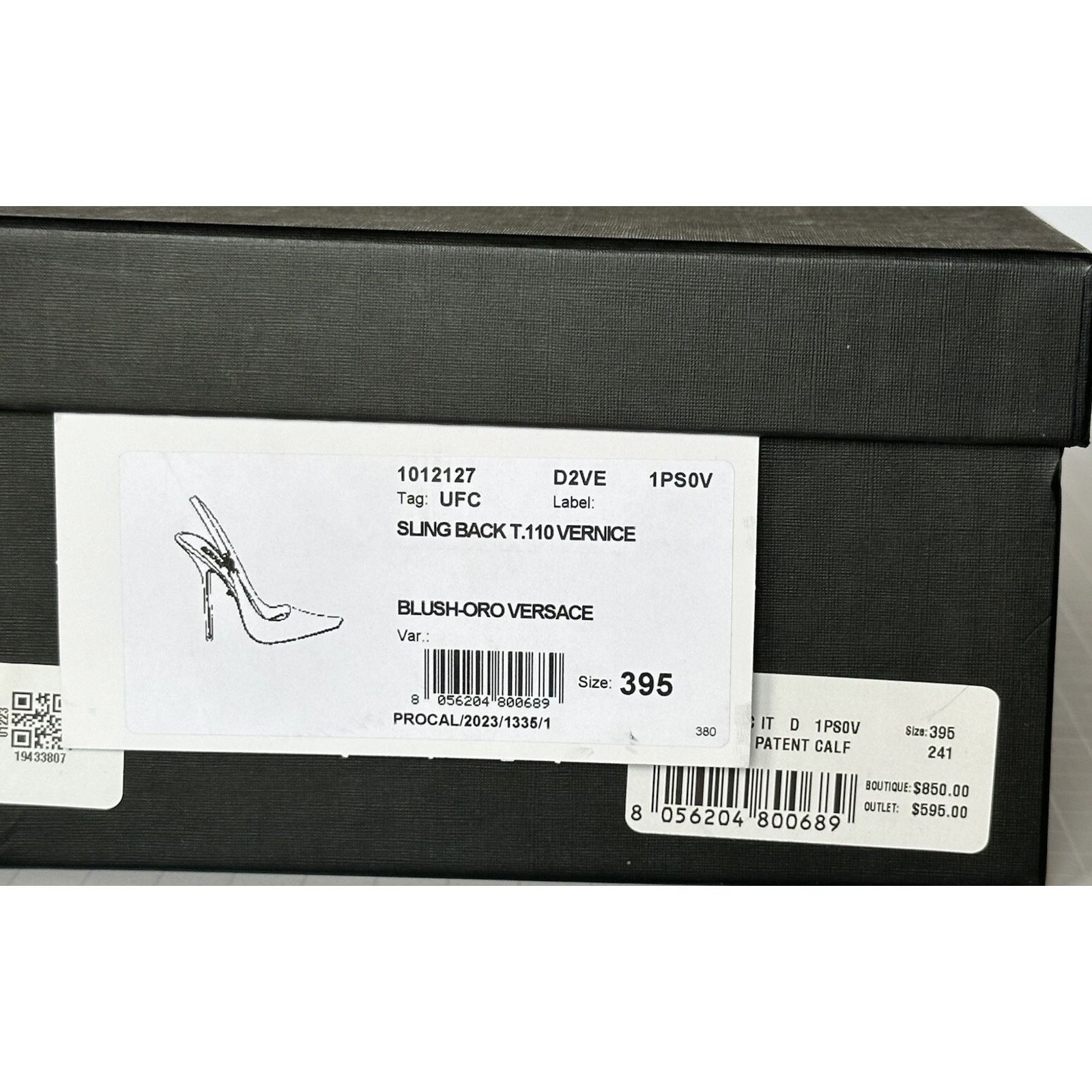 Versace Versace Sling Back Leather Pump Shoes Blush 9.5 US 1012127 Size US 9.5 / IT 39.5 - 11 Thumbnail