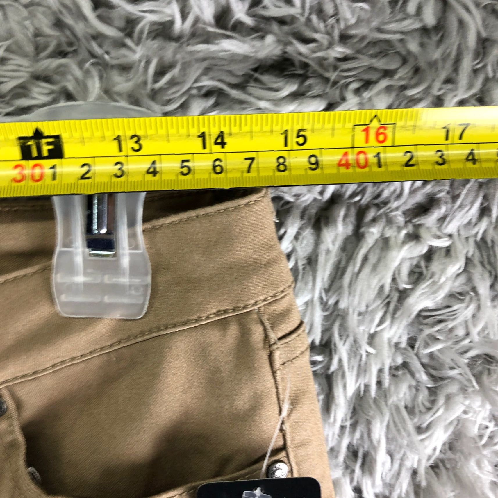 Vintage Celebrity Pink Womens Size 9/29 Short Jayden Skinny Beige Jeans Size 30" / US 8 / IT 44 - 2 Thumbnail