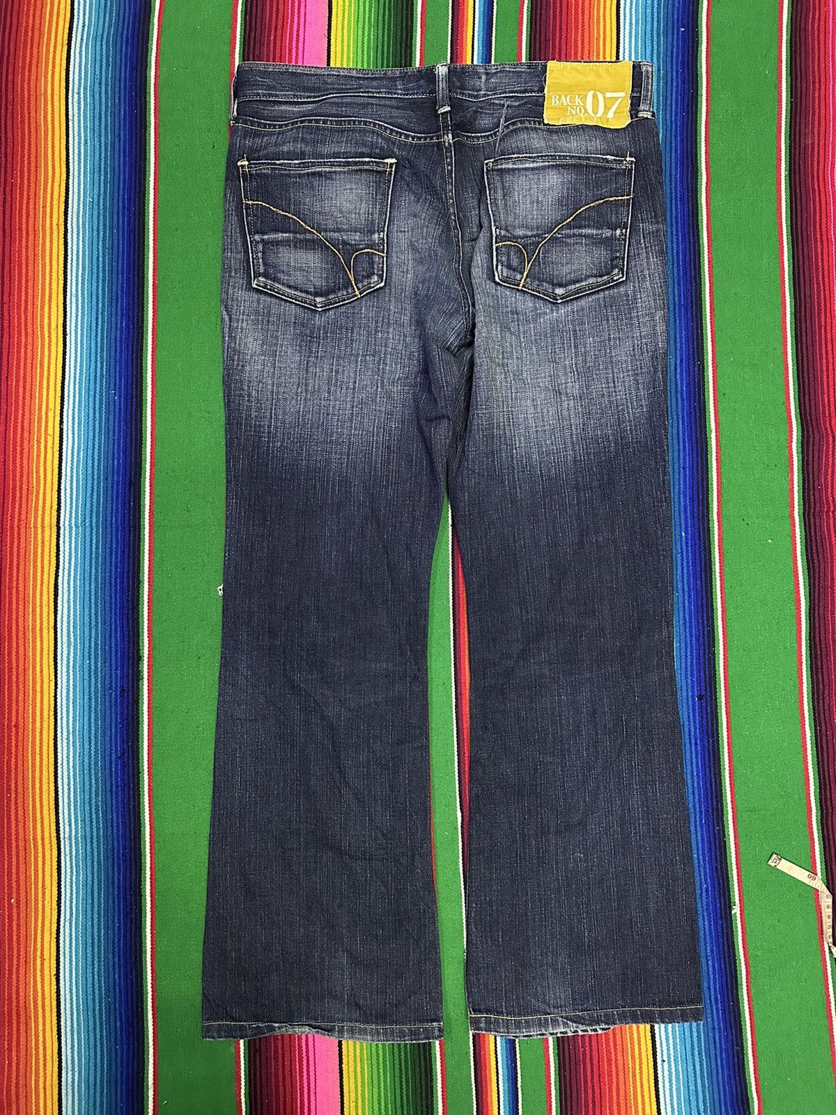 Kapital Back Number💥Vintage distress denim back number . Size US 34 / EU 50 - 3 Thumbnail