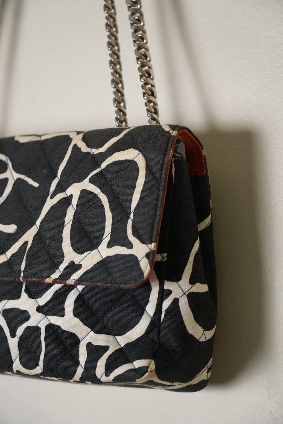 Chanel Chanel Karl Lagerfeld CC Quilted Print Canvas Single Flap Size ONE SIZE - 4 Thumbnail