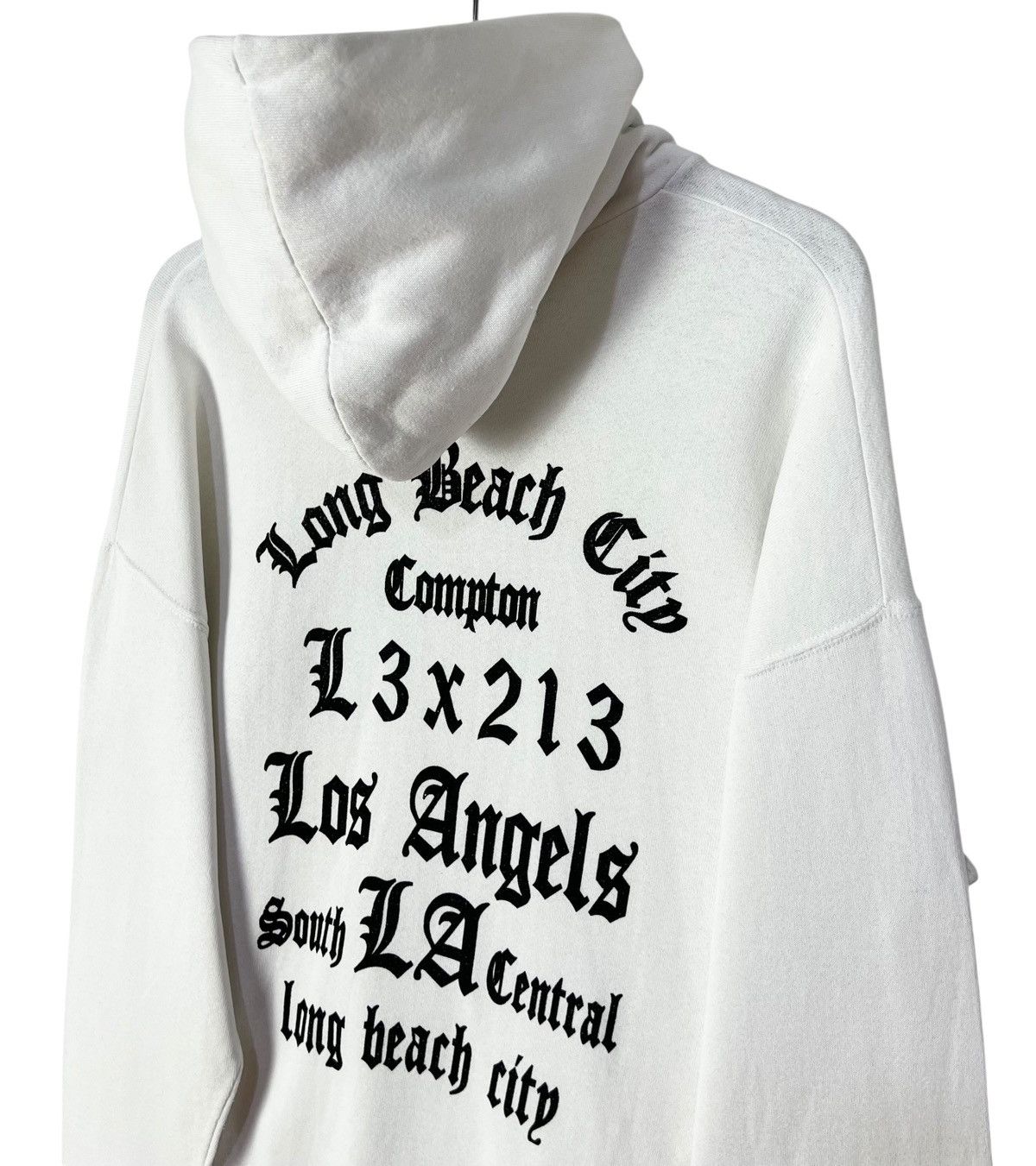 Vintage Vintage Compton Long Beach City Los Angeles Pullover Hoodie Size US L / EU 52-54 / 3 - 6 Thumbnail