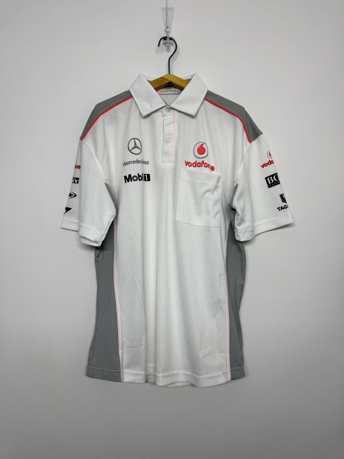 Mercedes-Benz Vintage Y2k Mercedes Benz Vodafon Racing Jersey T-Shirt 90’s Size US L / EU 52-54 / 3 - 1 Thumbnail