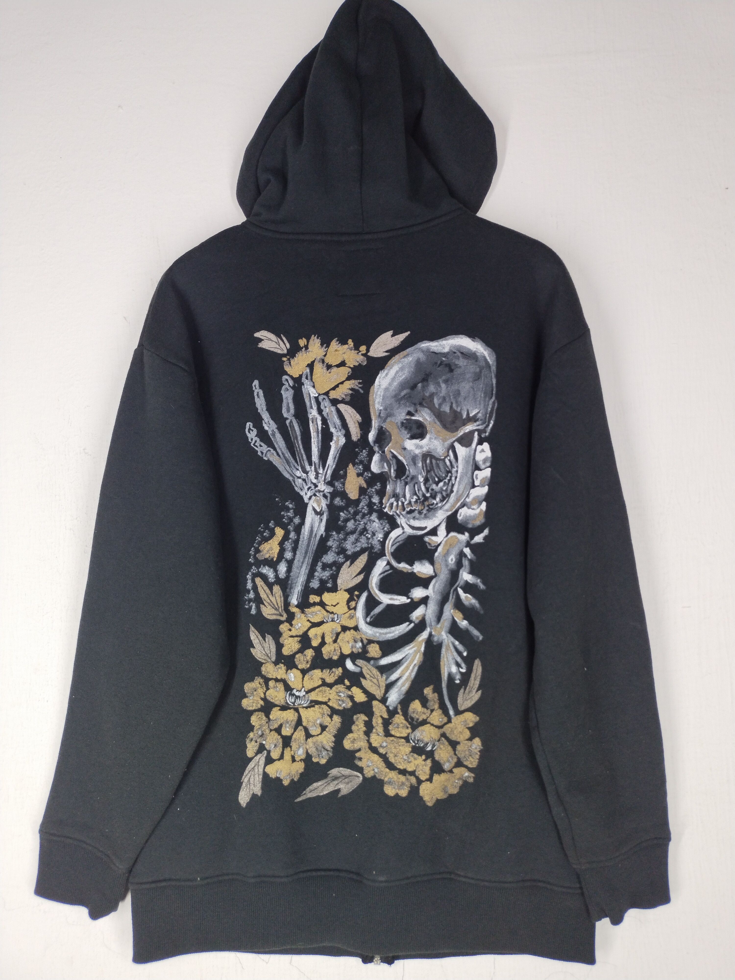 Karakuri Tamashii Vintage Skulls Sukajan Juraku Zipper Hoodie Size US L / EU 52-54 / 3 - 9 Thumbnail