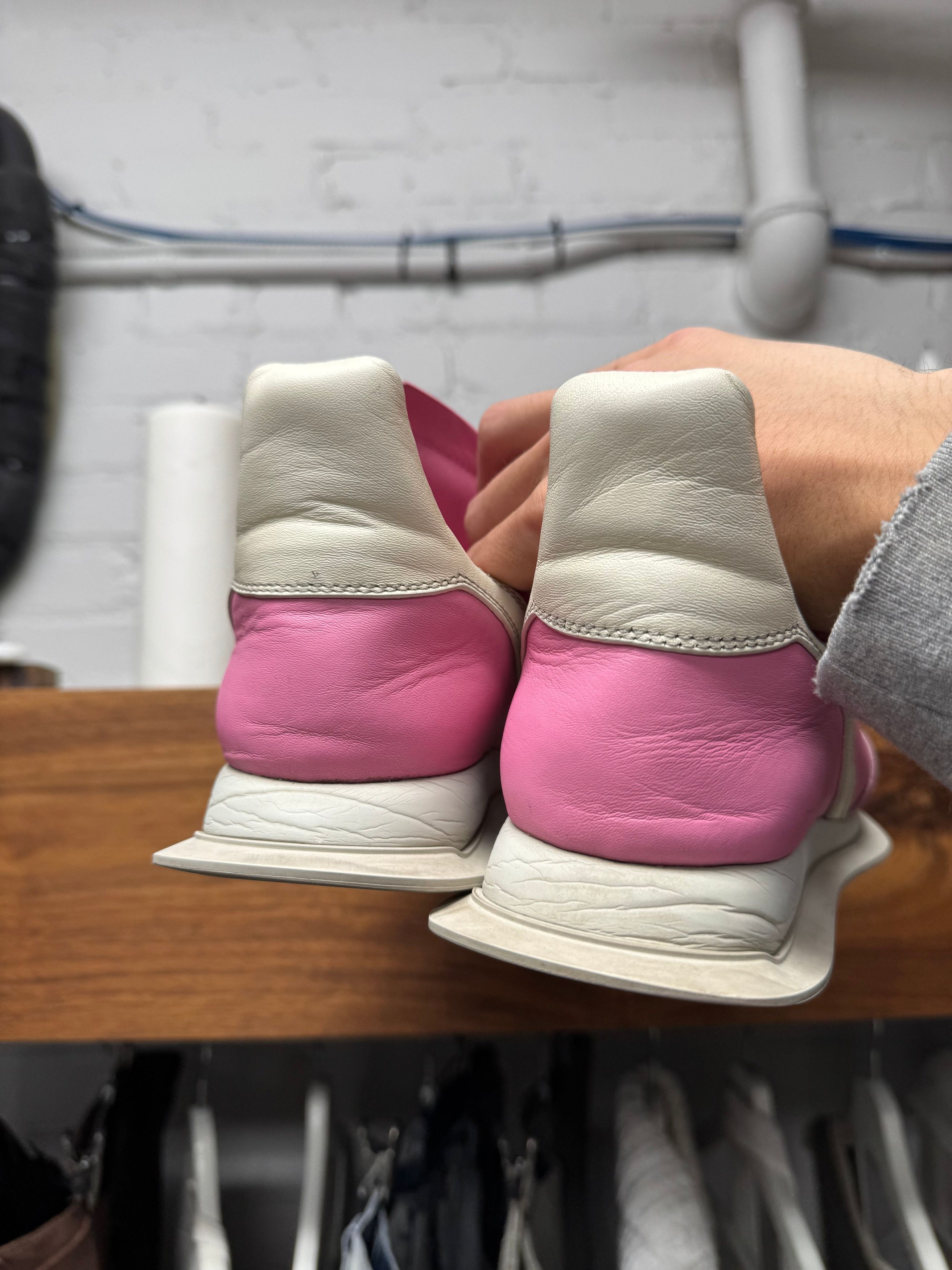 Rick Owens SS2021 Rick Owens ‘Phlegethon’ Leather Runners Size US 8 / IT 38 - 4 Thumbnail