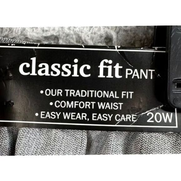 Vintage Alfred Dunner Pants Womens 20W Plus Grey Arizona Sky Classic Pull On Pleated NEW Size 42" / US 20 - 5 Thumbnail