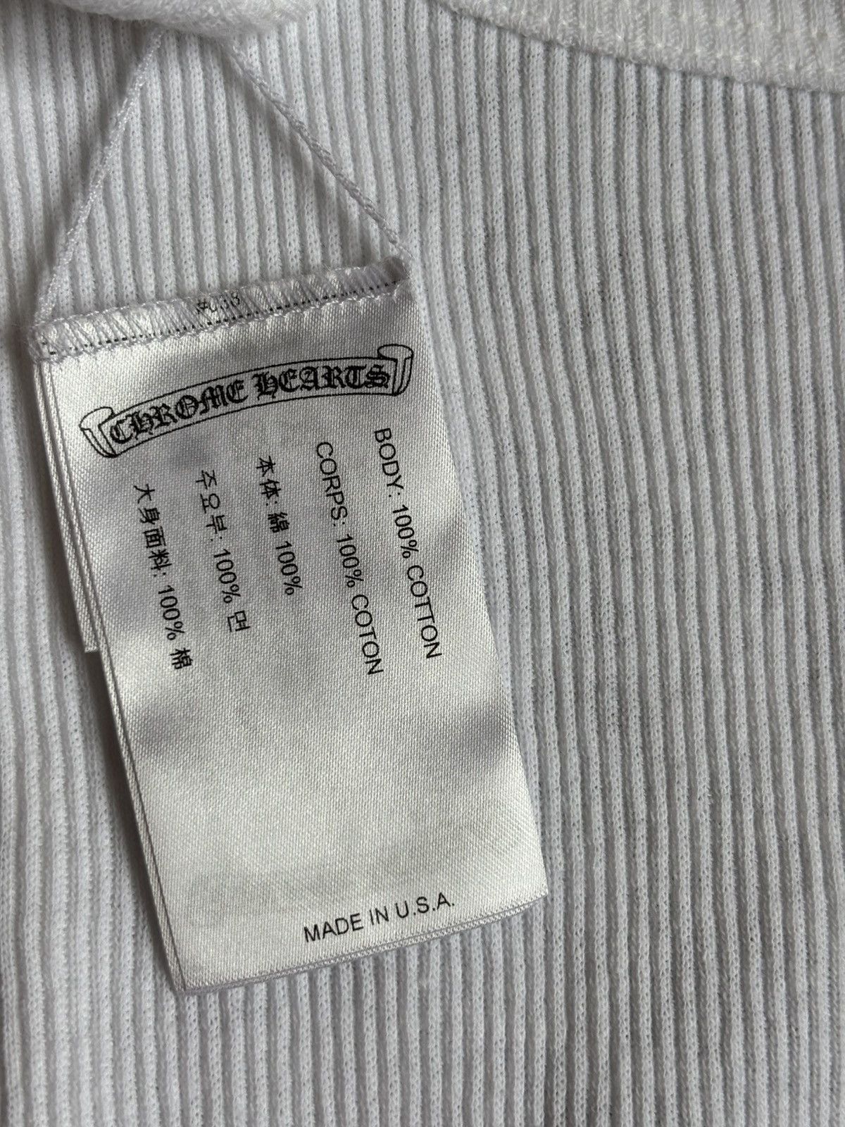Chrome Hearts Chrome Hearts White Horseshoe Tank Top Size US M / EU 48-50 / 2 - 5 Thumbnail