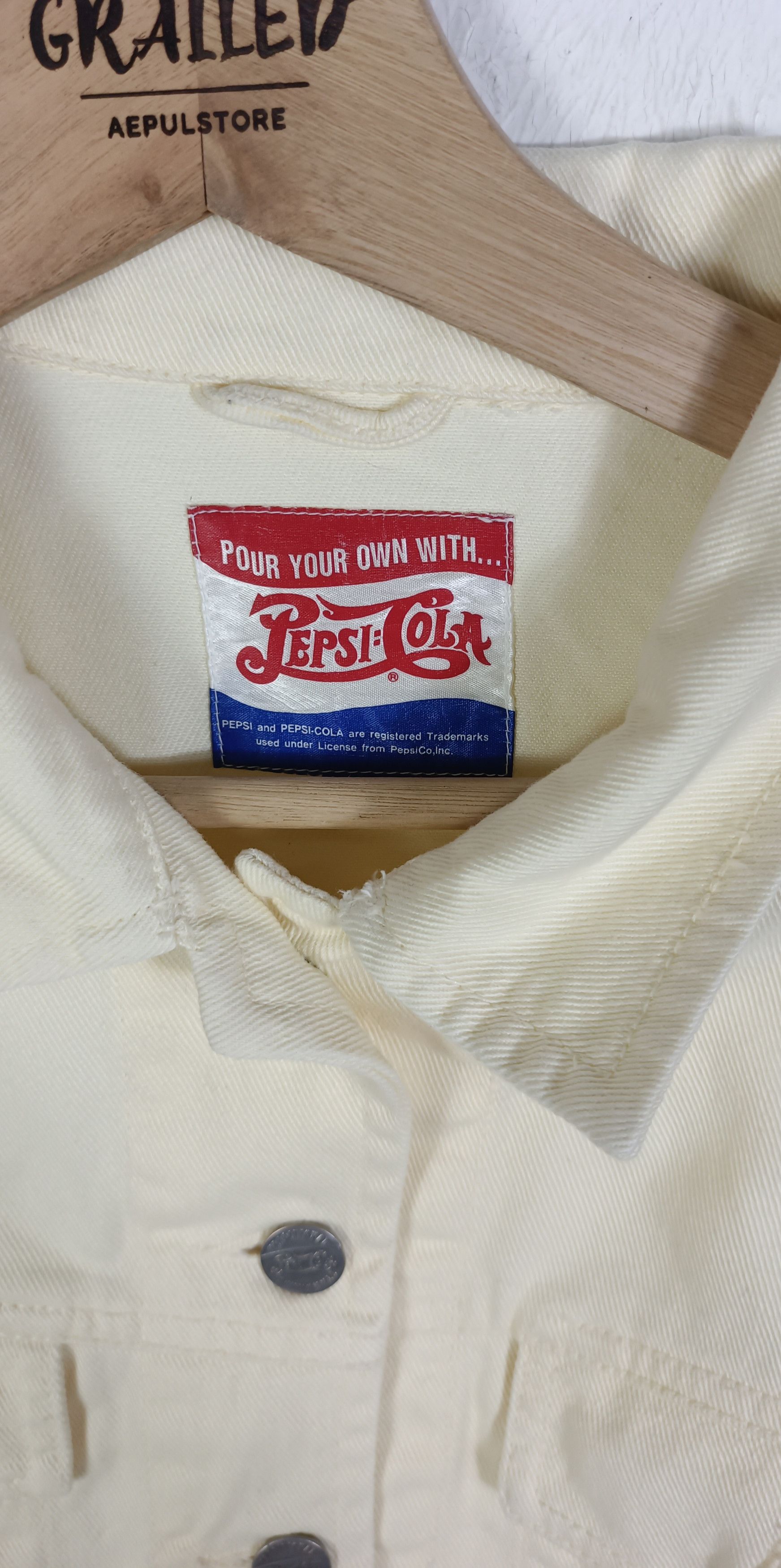 Coca Cola Vintage Pepsi Cola Denim Jacket Size S / US 4 / IT 40 - 7 Thumbnail