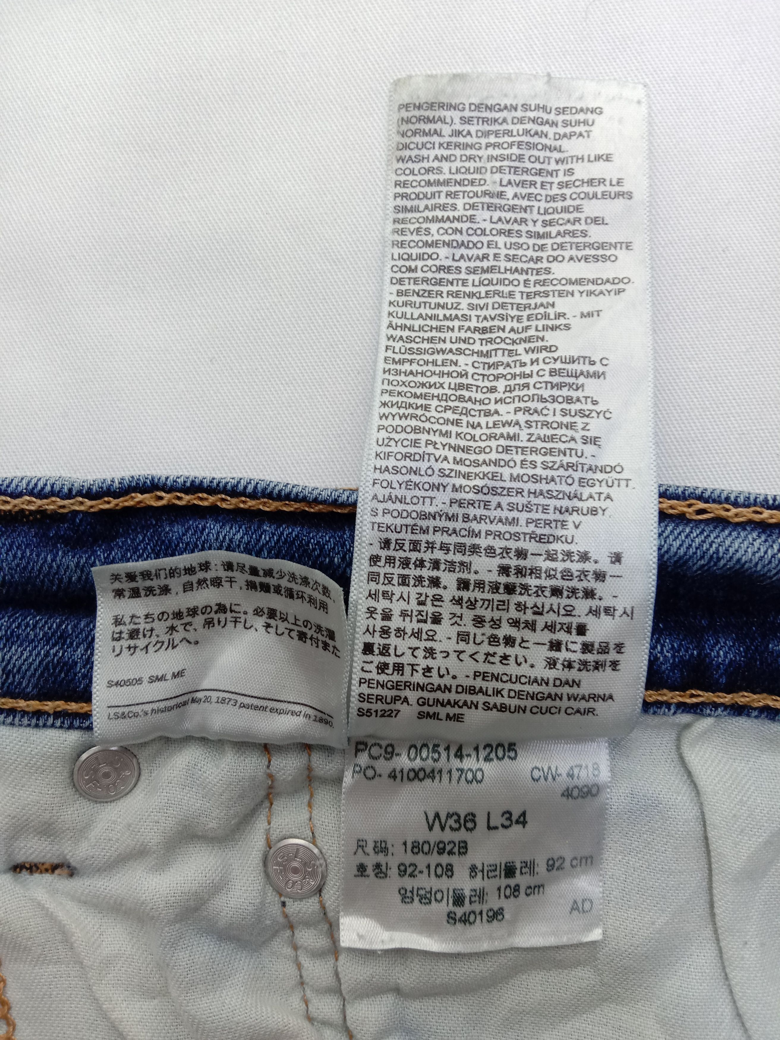 Levi's Vintage Levi's 514 Jeans Slim Straight Distressed Denim Size US 36 / EU 52 - 12 Thumbnail