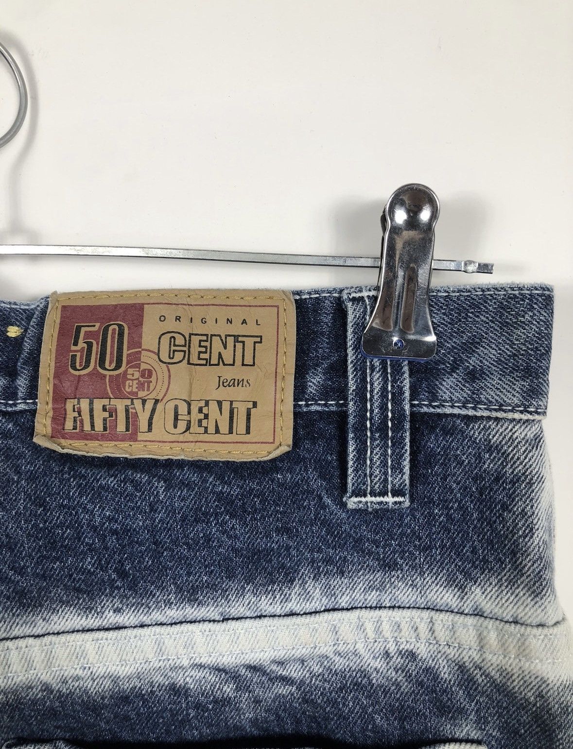 50 Cent × Rap Tees × Vintage 50 Cent authentic Vintage Baggy Denim Jeans Very Rare Item Size US 32 / EU 48 - 8 Thumbnail