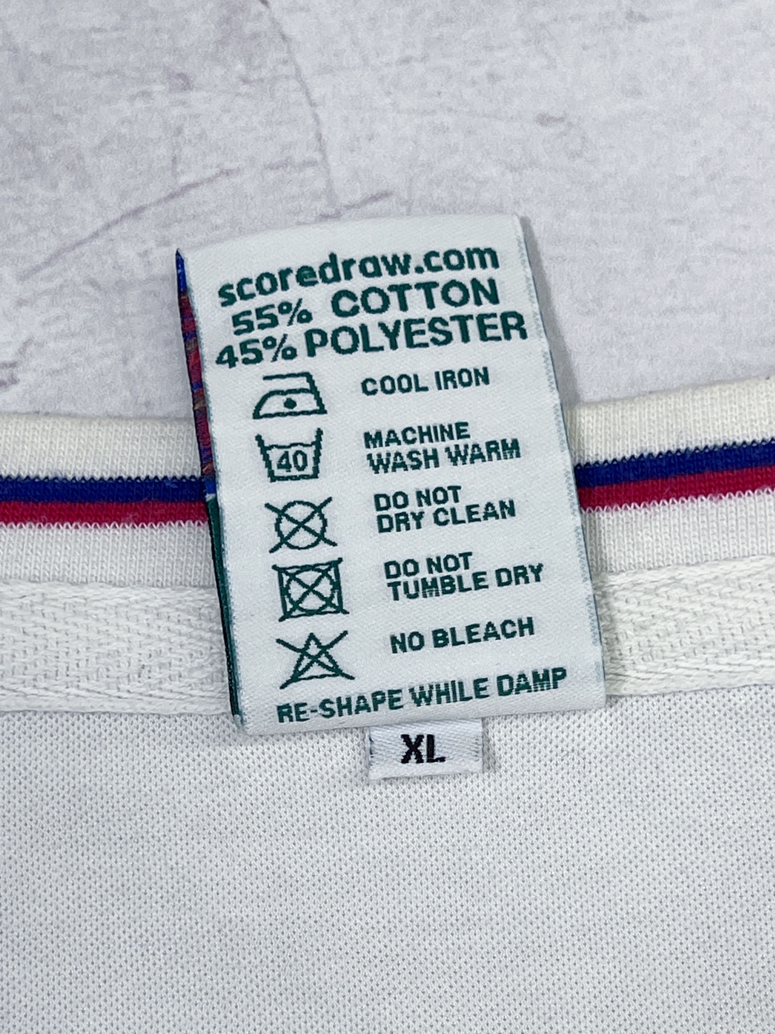 Vintage 1980 - 82 Score Draw England Home Football Shirt Jersey Size US L / EU 52-54 / 3 - 8 Thumbnail