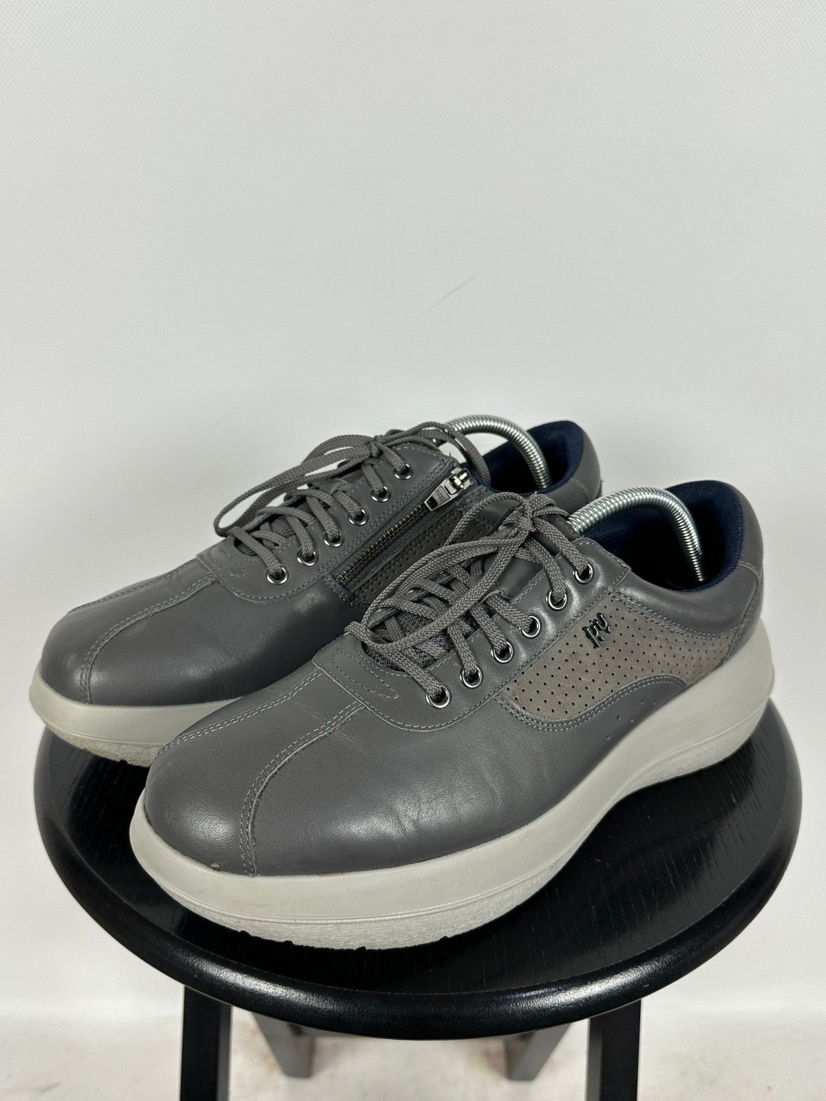 Kybun Kybun Gray Leather Orthopedic Comfort Sneakers Size US 9.5 / EU 42-43 - 9 Thumbnail