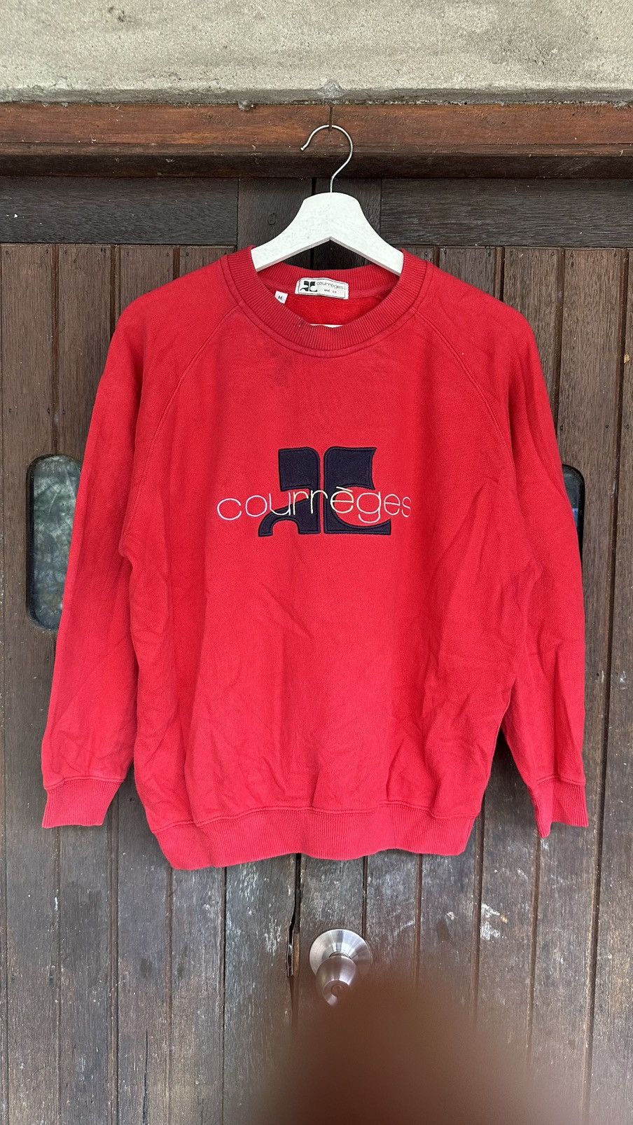 Courreges Courreges crewneck big logo Size US M / EU 48-50 / 2 - 1 Thumbnail