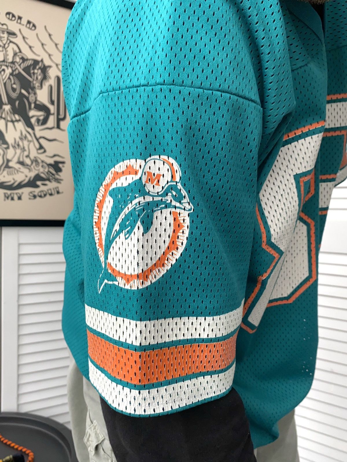 Logo 7 × NFL × Vintage Vintage 90s Miami Dolphins #88 Mike Gesicki Logo7 NFL Jersey Size US XL / EU 56 / 4 - 13 Thumbnail