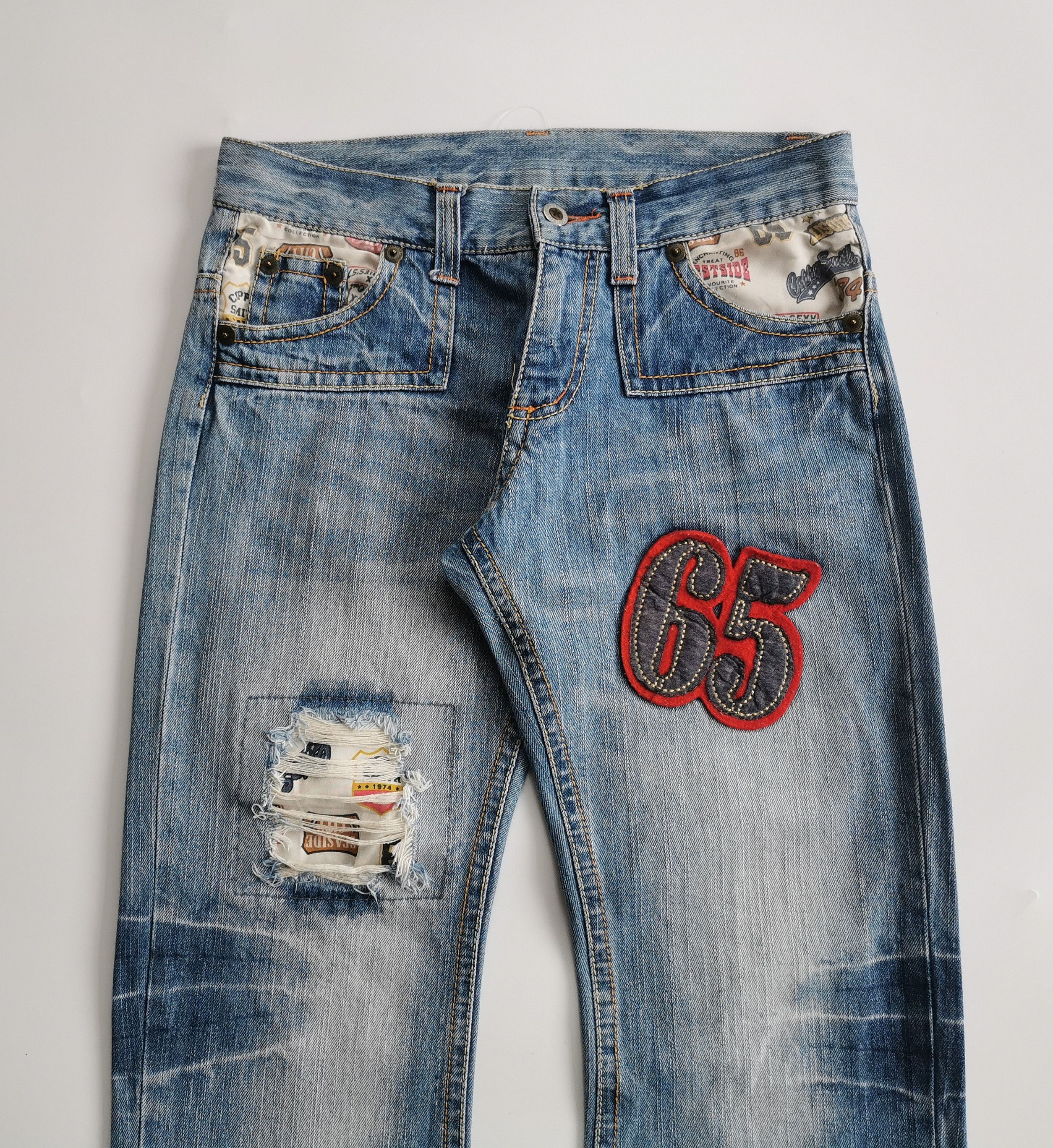 Kapital Playchess CopperSmith Big Spellout 65 Patchwork Vibe Kapital Size US 30 / EU 46 - 10 Thumbnail