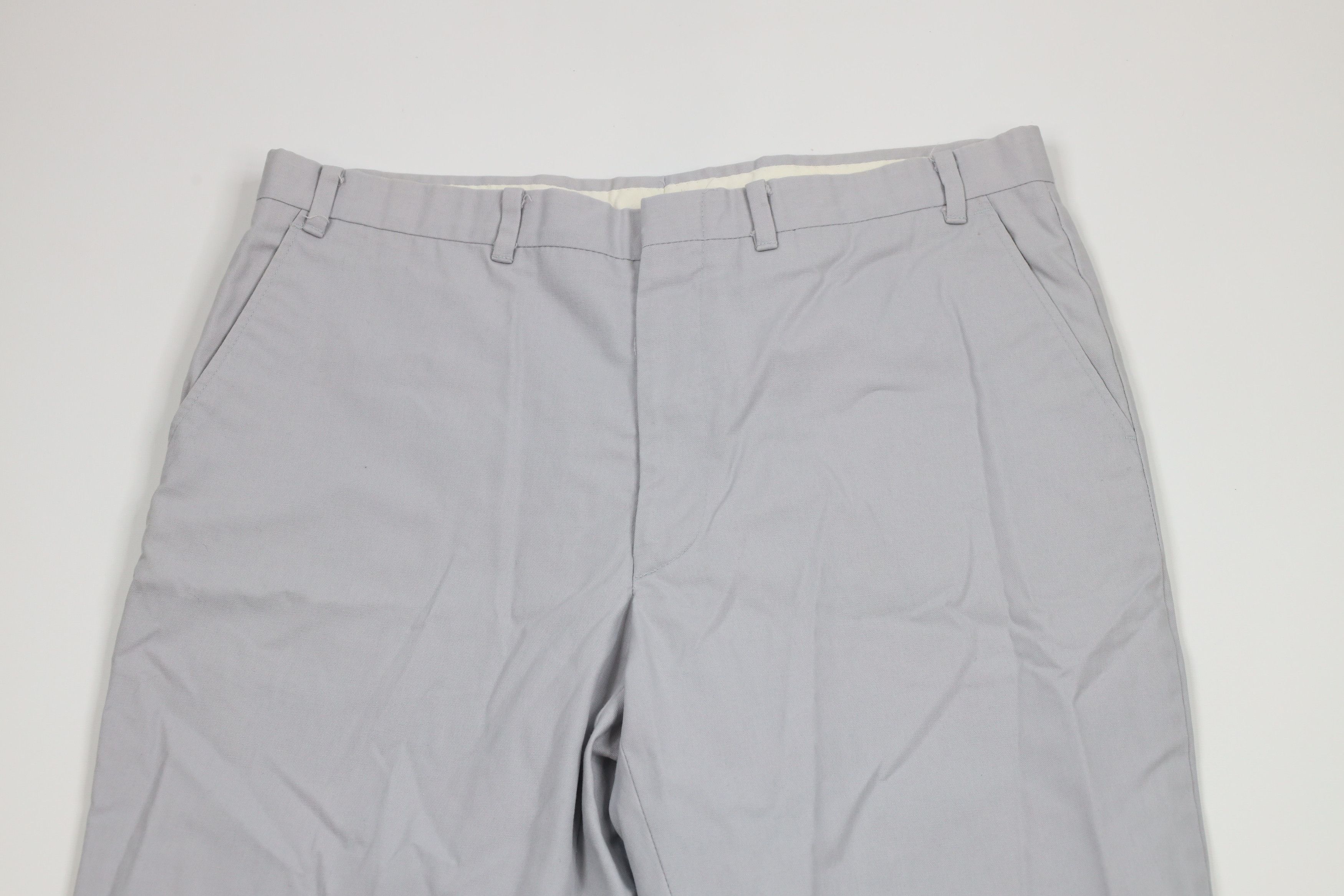Vintage Vintage 70s Streetwear Wide Leg Chino Pants Trousers Gray Size US 34 / EU 50 - 2 Thumbnail