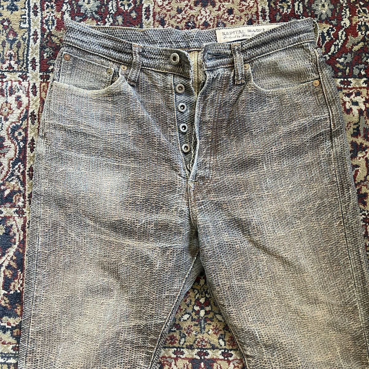 Kapital Kapital Century Denim Jeans Sashiko Persimmon size 30 Size US 30 / EU 46 - 2 Thumbnail