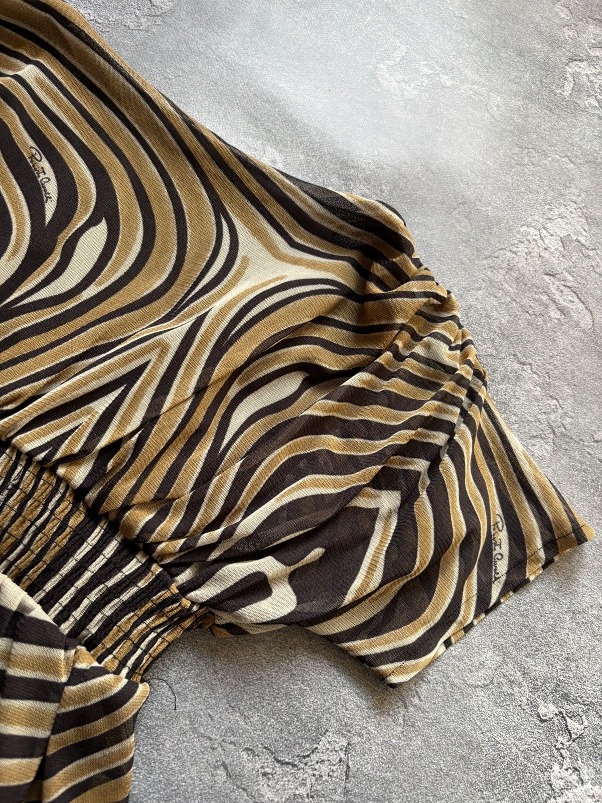 Roberto Cavalli Vintage Roberto Cavalli Printed Logo Luxury Dress Size L Size L / US 10 / IT 46 - 11 Thumbnail