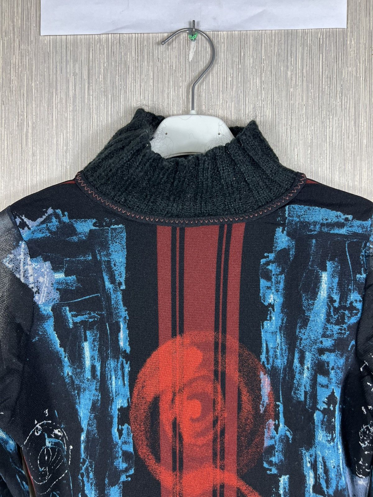 Jean Paul Gaultier Vintage Save the Queen! y2k mesh blouse puffy long sleeves Size XL / US 12-14 / IT 48-50 - 5 Thumbnail