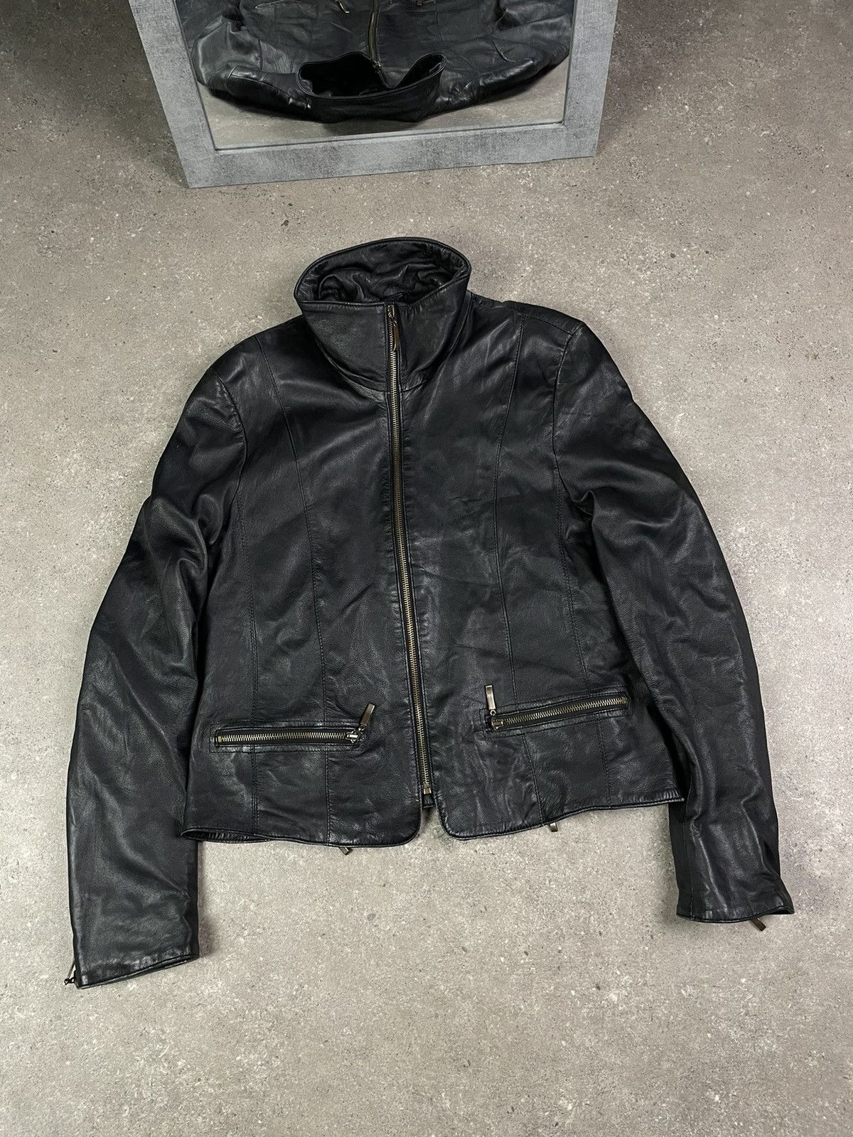 Vintage Vintage Y2K leather Cropped jacket Size M / US 6-8 / IT 42-44 - 1 Thumbnail