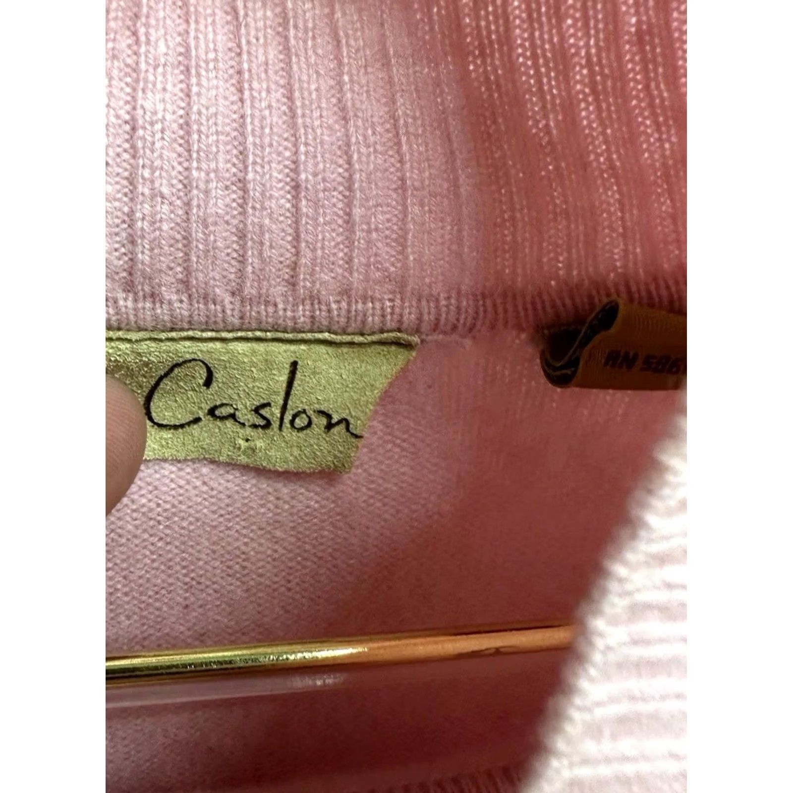 Pinko Caslon Mock Turtleneck Sweater Pink 100% Cashmere Women's Size Medium Size M / US 6-8 / IT 42-44 - 2 Thumbnail