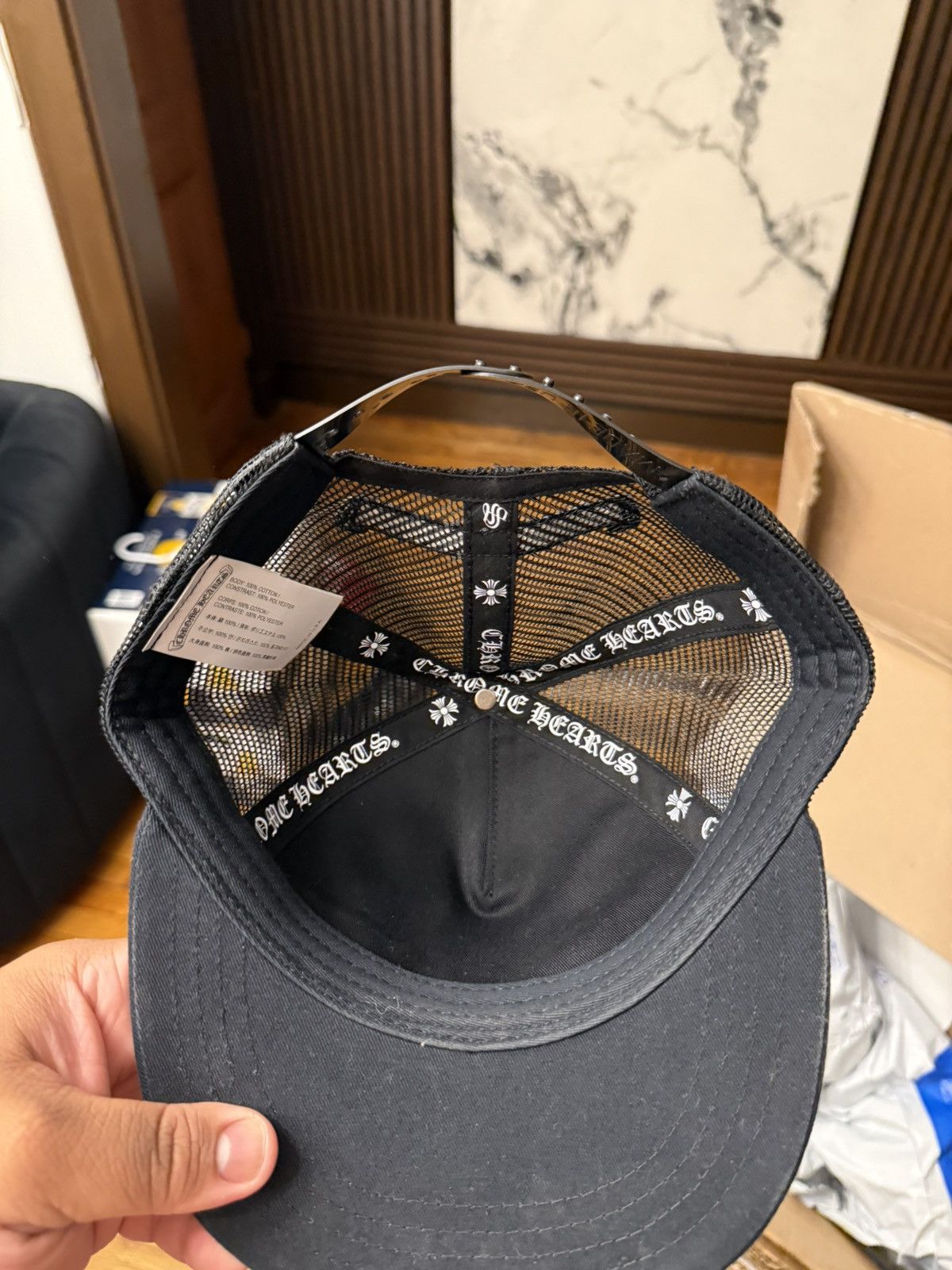Chrome Hearts Chrome Hearts King Taco Trucker Hat Triple Cross Size ONE SIZE - 10 Thumbnail