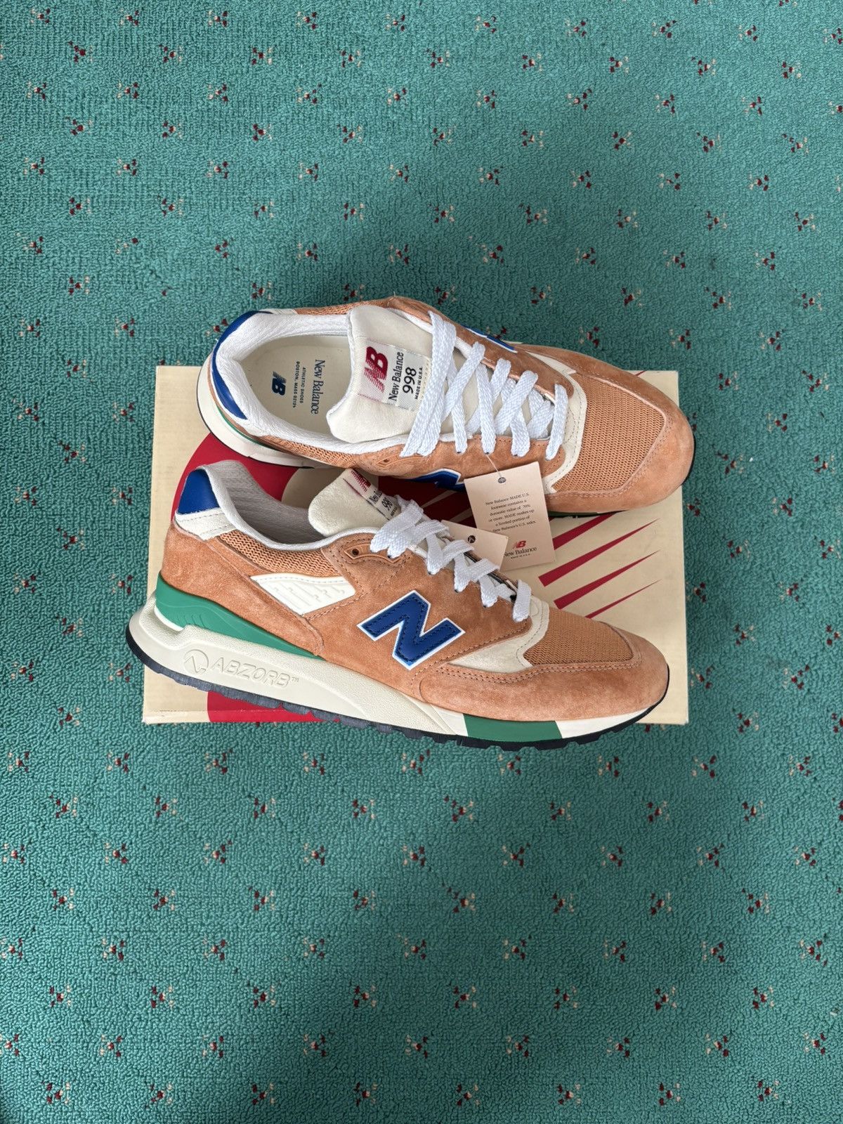 New Balance NEW BALANCE 998 TEDDY SANTIS ROYAL ORANGE MADE IN USA Size US 10 / EU 43 - 1 Thumbnail