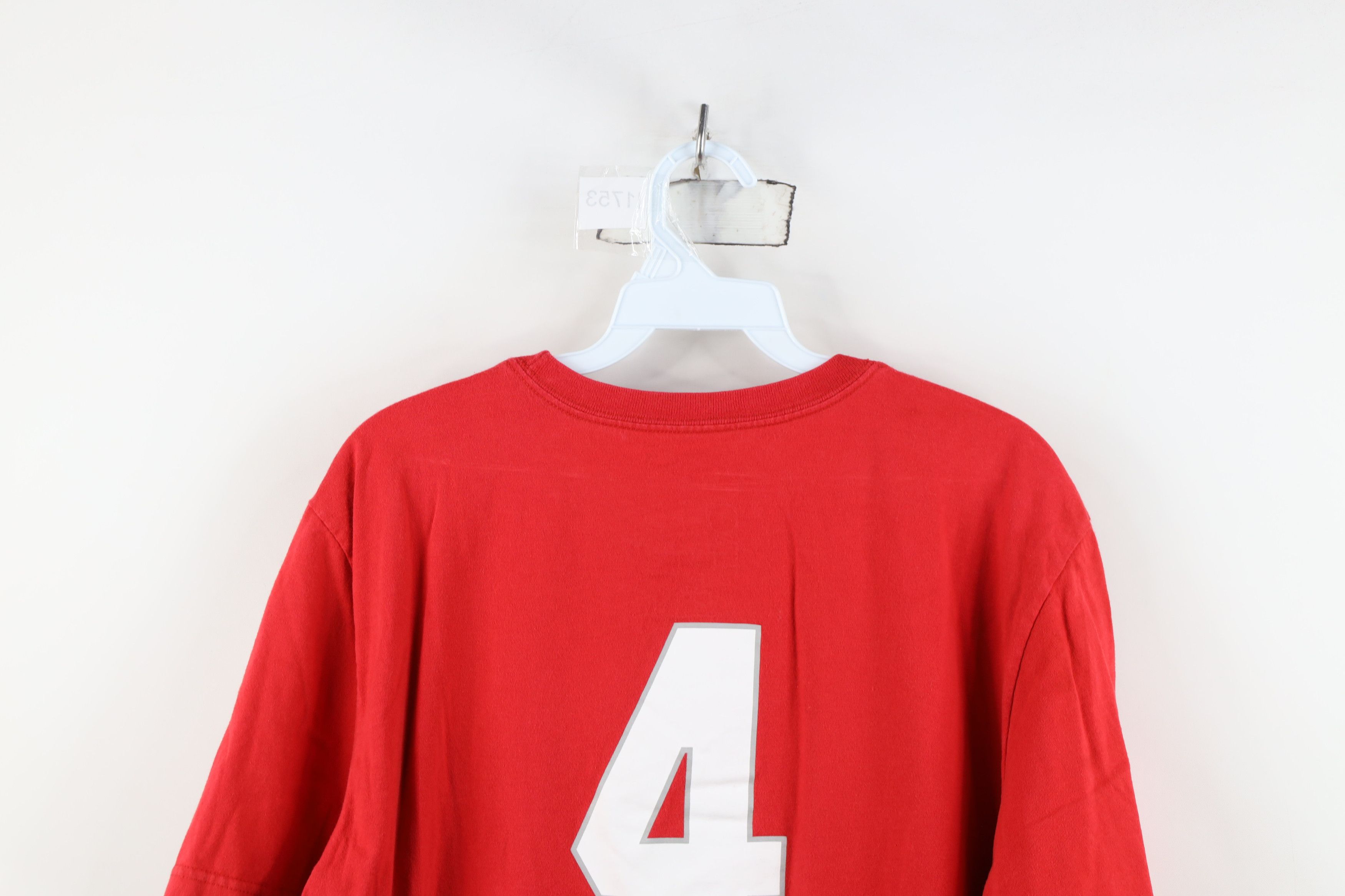 Nike Nike Ohio State University Football Jersey T-Shirt Red #4 Size US L / EU 52-54 / 3 - 14 Thumbnail
