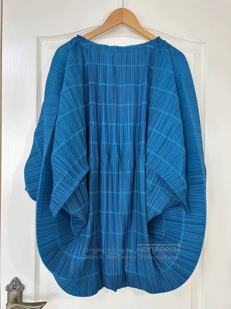 Issey Miyake Issey Miyake Blue Long Sleeve Size L / US 10 / IT 46 - 1 Thumbnail