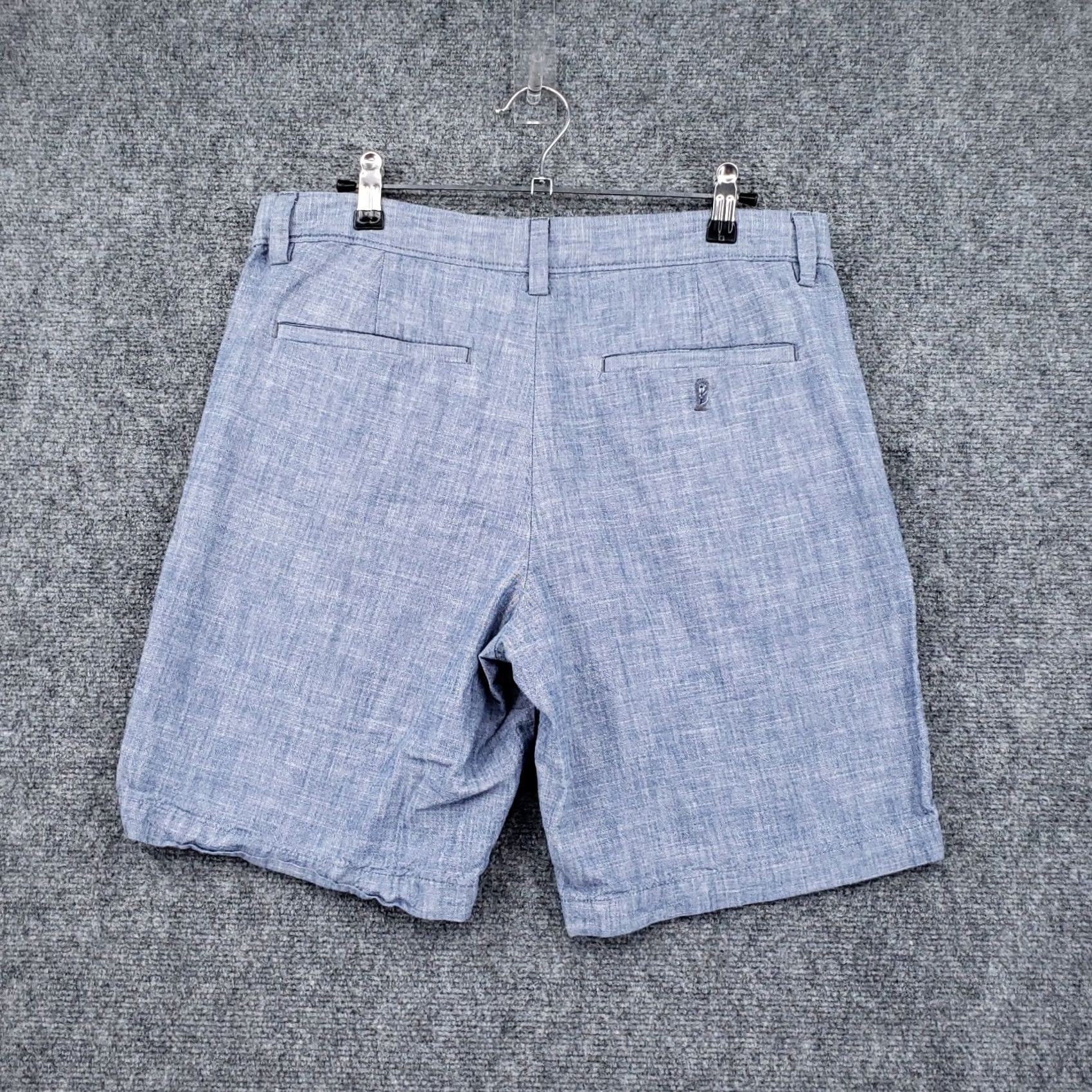 Banana Republic Banana Republic Blue Chino Shorts Mens 30 Mid Rise Lightweight Chambray Casual Travel Size US 30 / EU 46 - 2 Thumbnail