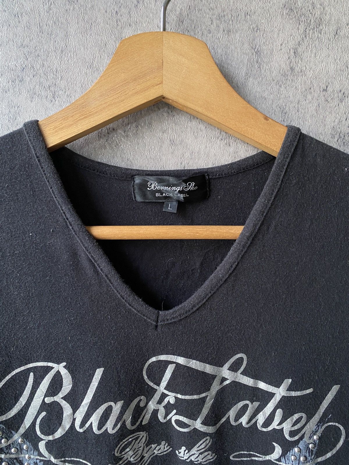Japanese Brand Bernings-sho Black Label Gothic Punk Design Shirt Size US XS / EU 42 / 0 - 6 Thumbnail