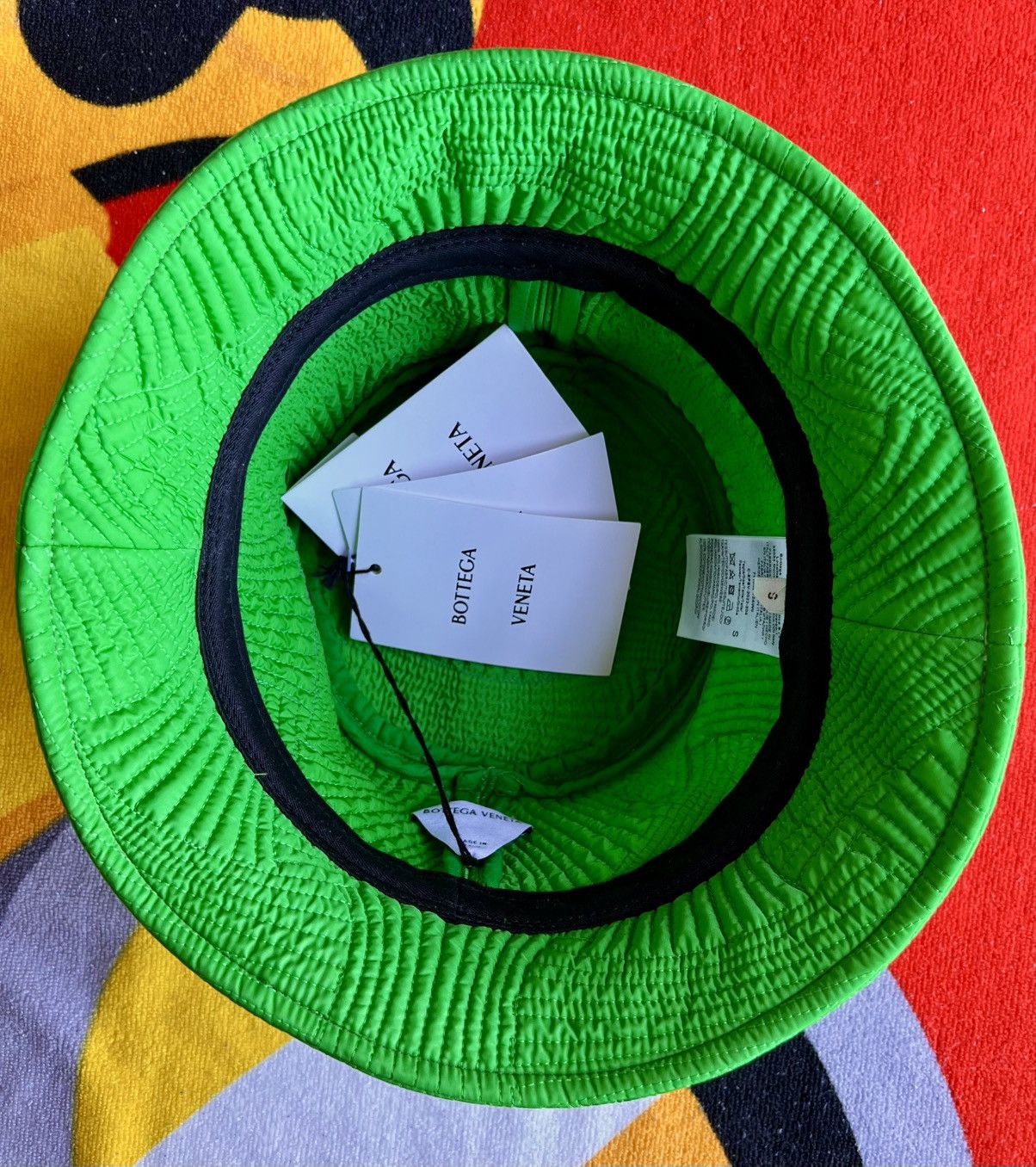 Bottega Veneta Bottega Veneta Bucket Hat Acid Green Intrecciato Nylon new S Size ONE SIZE - 5 Thumbnail