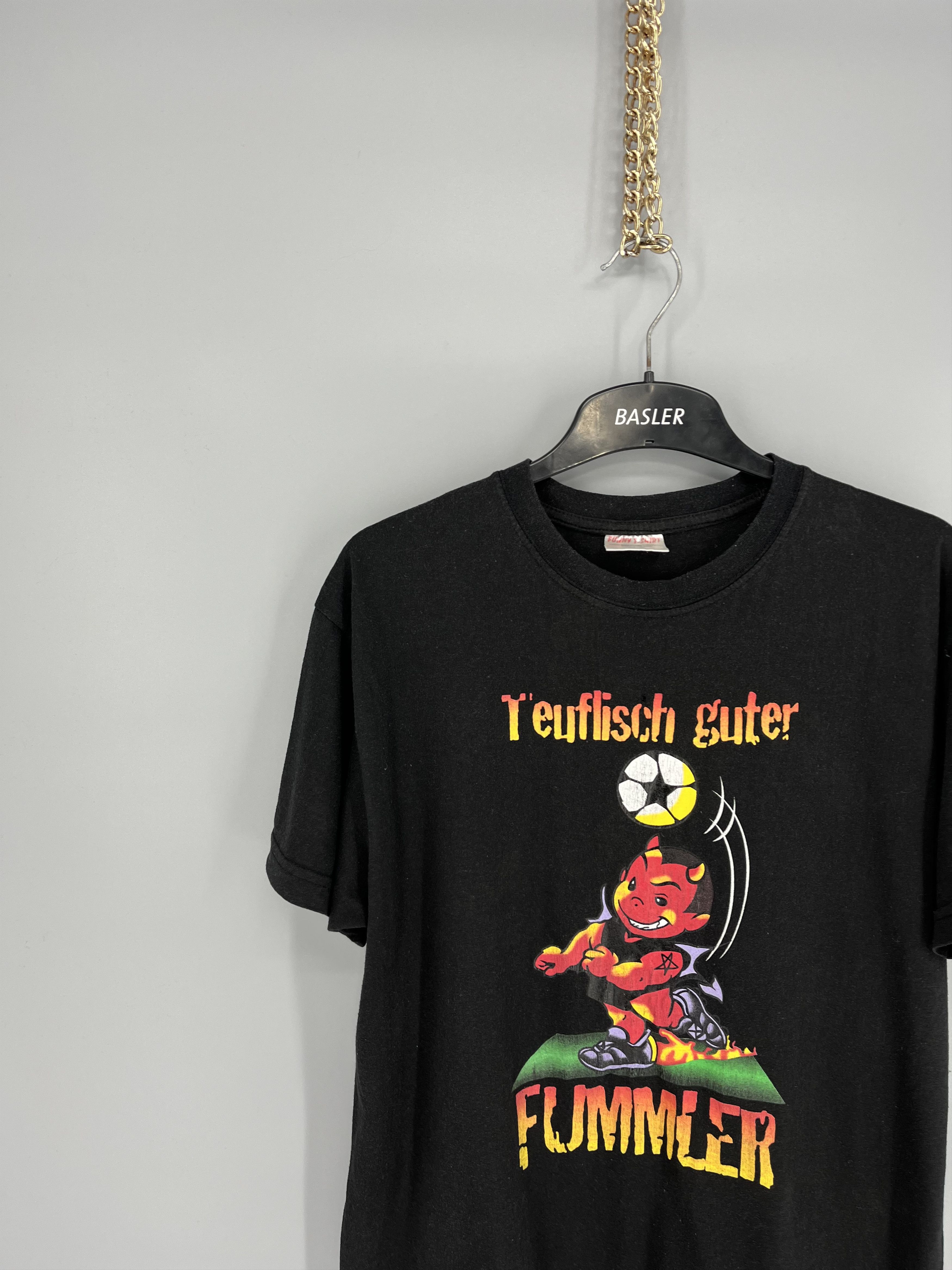 Vintage Vintage Y2K ADULT "teuflisch guter fummler" Art tee Size US M / EU 48-50 / 2 - 4 Thumbnail
