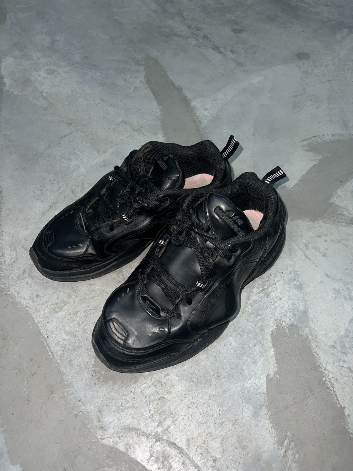 Martine Rose x Nike Air Monarch IV in black