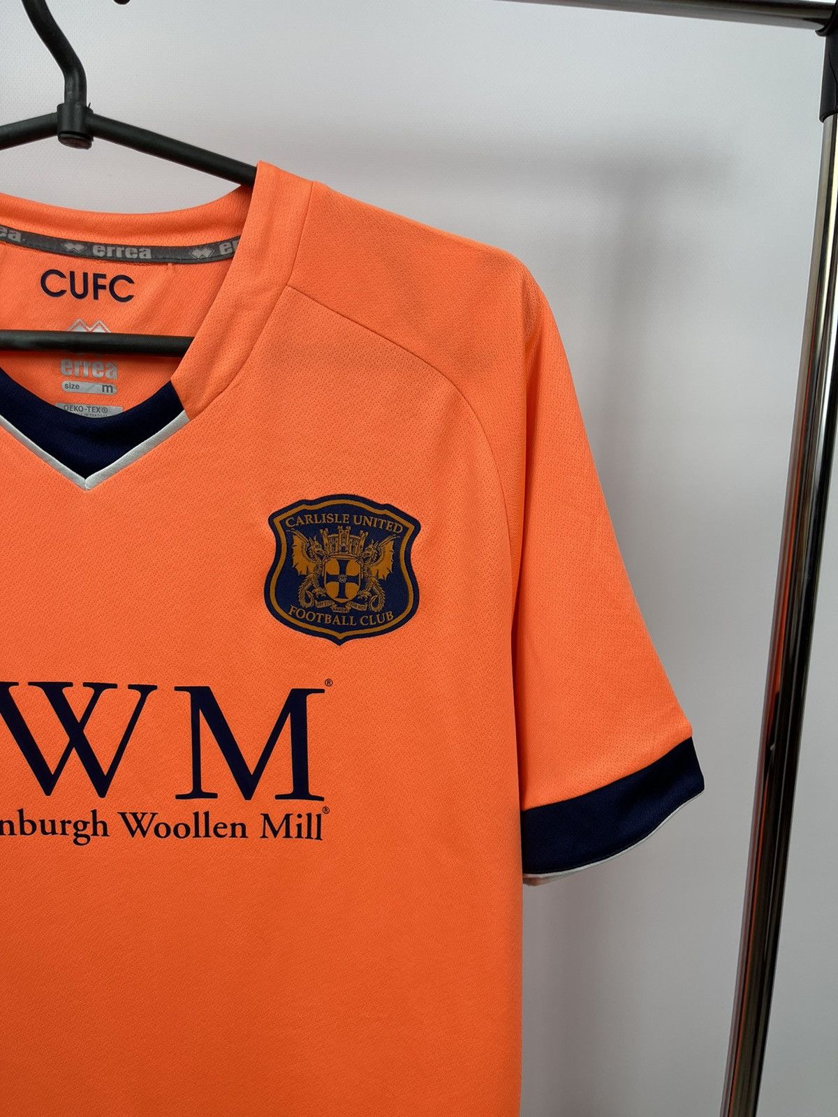 Vintage Carlisle United Jersey 2020/21 Home Size M Errea Orange Size US M / EU 48-50 / 2 - 2 Thumbnail