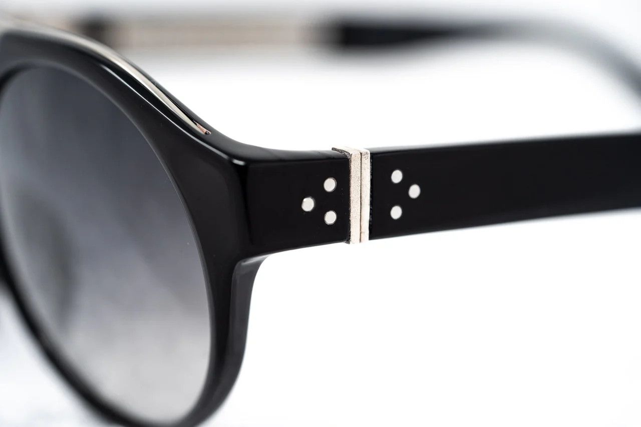 Ann Demeulemeester Ann Demeulemeester Sunglasses Round Black and Graduated Size ONE SIZE - 9 Thumbnail