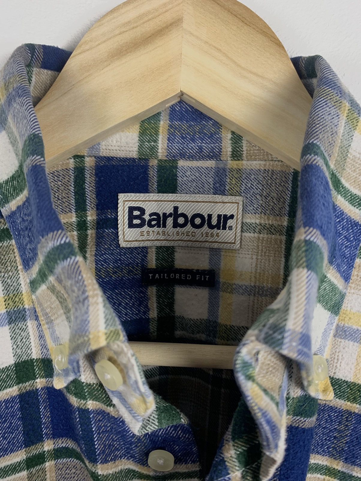 Barbour Barbour Buttons Ups Flannel Shirt Long Sleeve Mens Size M Size US S / EU 44-46 / 1 - 9 Thumbnail
