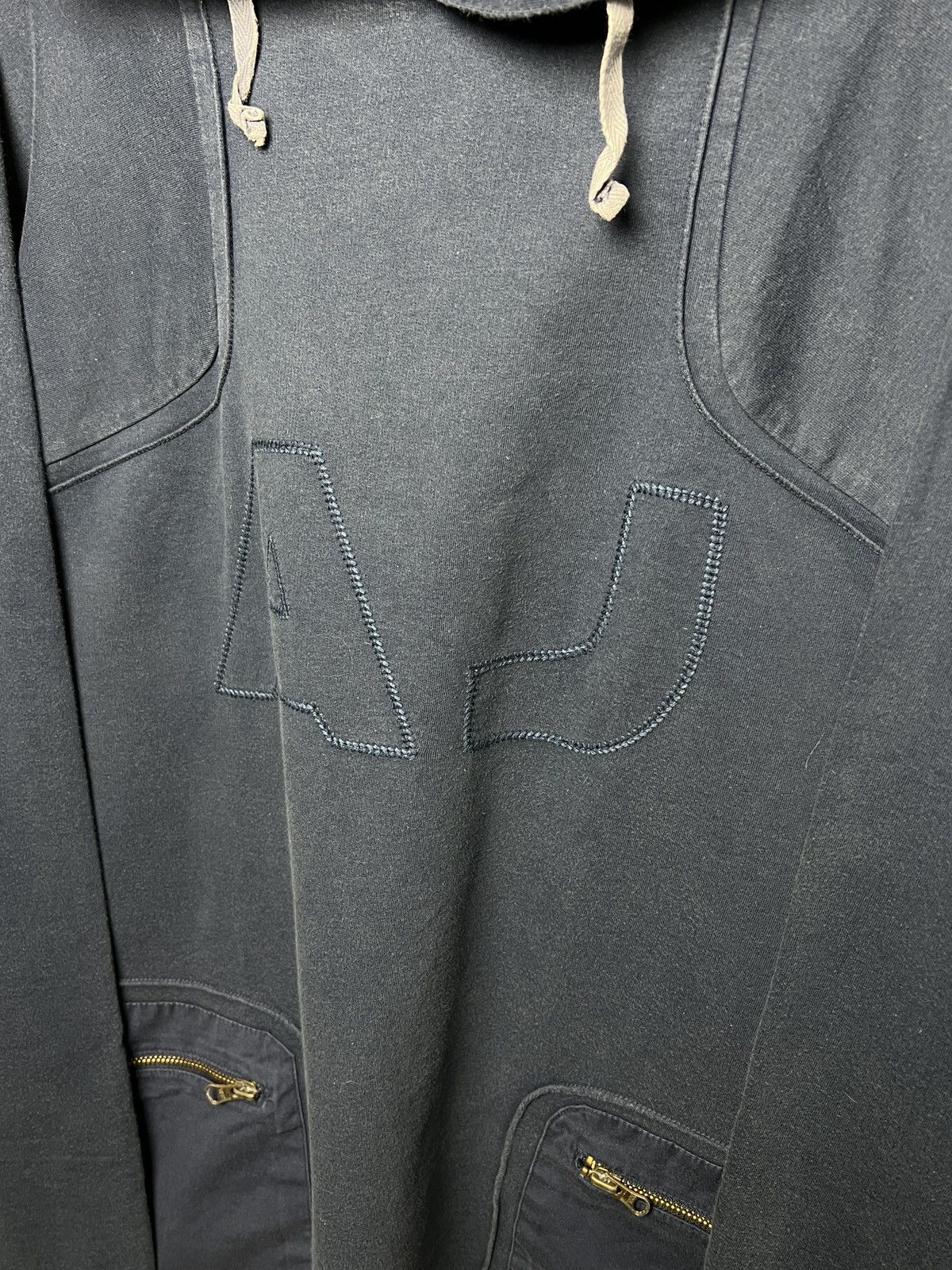 Giorgio Armani armani y2k vintage washed hoodie Size US L / EU 52-54 / 3 - 3 Thumbnail
