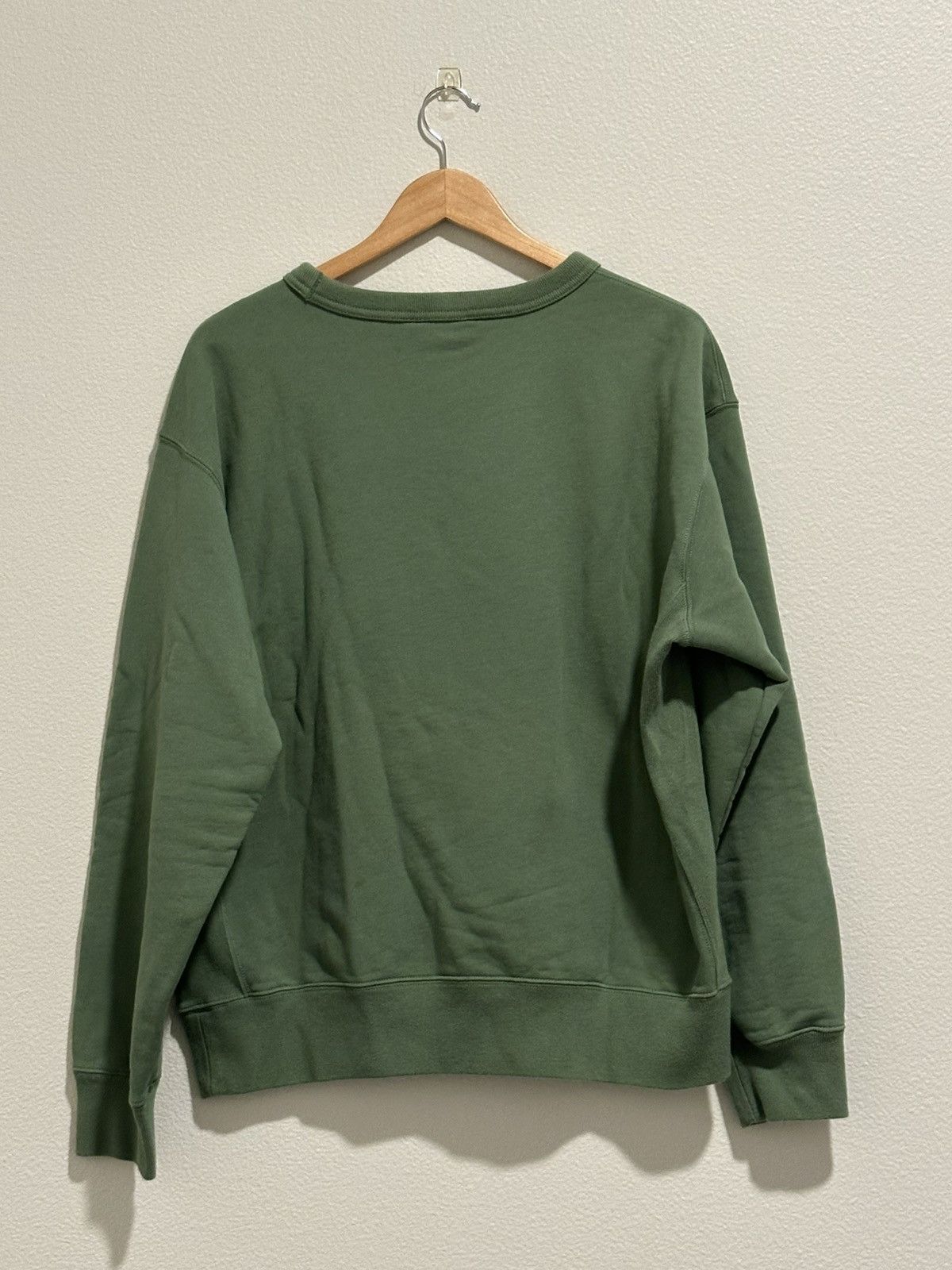 Lemaire × Uniqlo Uniqlo U Wide Fit Crew Neck Sweatshirt Green Size Large Size US L / EU 52-54 / 3 - 2 Thumbnail