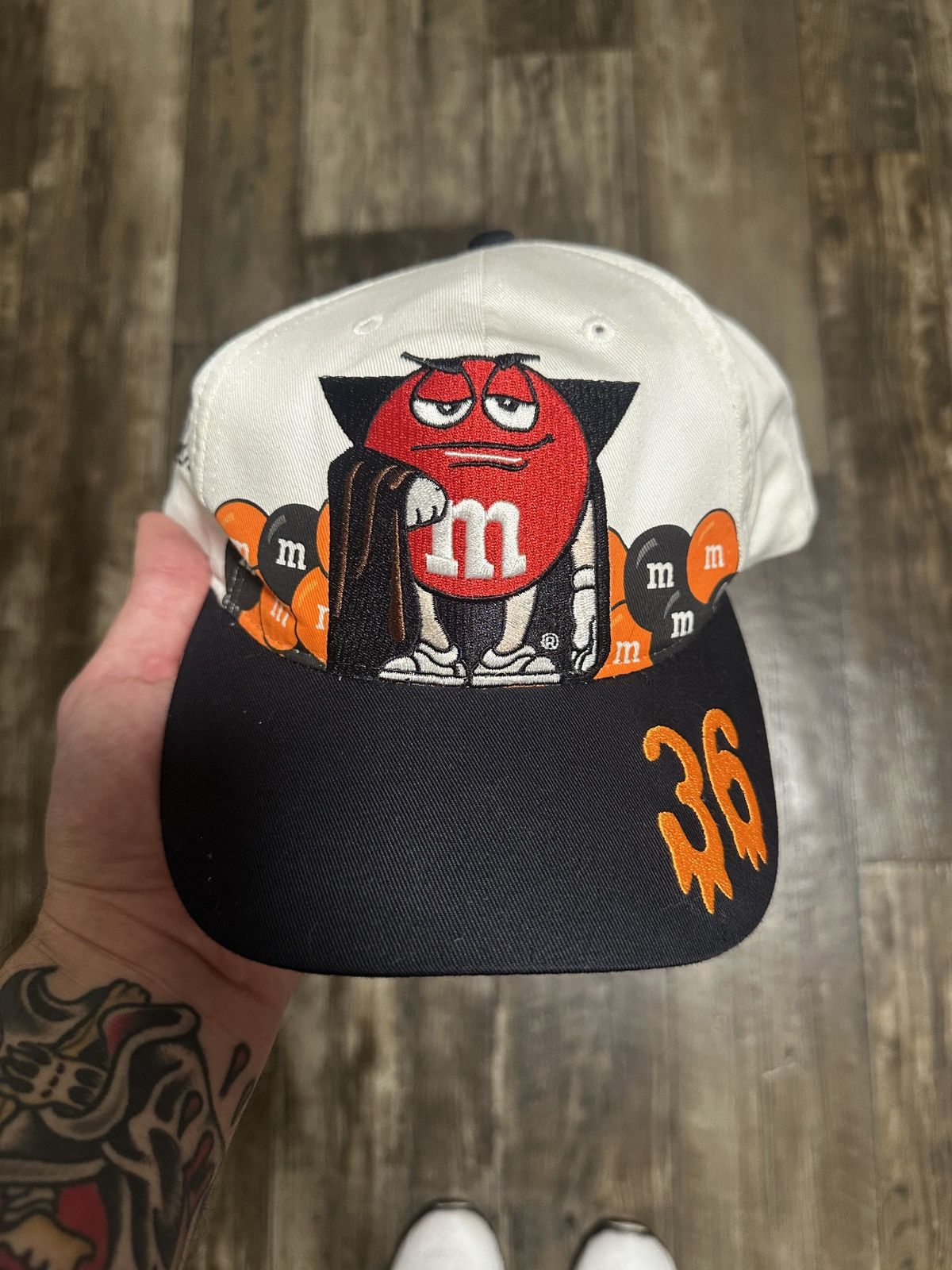 Vintage Vintage 90s Dracula M&Ms Racing Hat Size ONE SIZE - 1 Thumbnail
