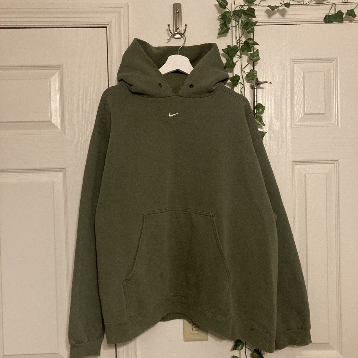 Nike Vintage 90s Made in USA Center Swoosh Hoodie Size US XXL / EU 58 / 5 - 2 Thumbnail