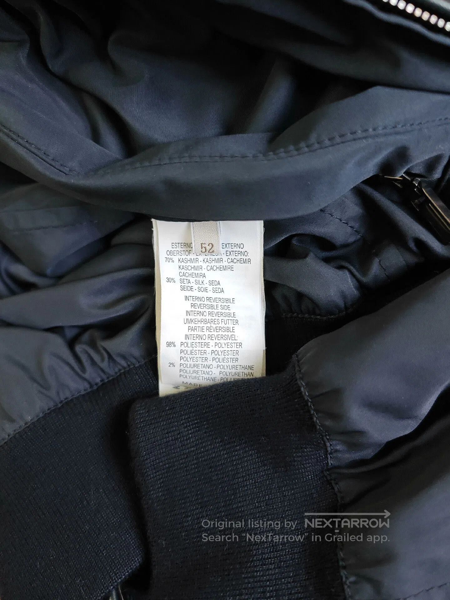 Ermenegildo Zegna Ermenegildo Zegna Men's Reversible Cashmere Jacket. Size US L / EU 52-54 / 3 - 6 Thumbnail