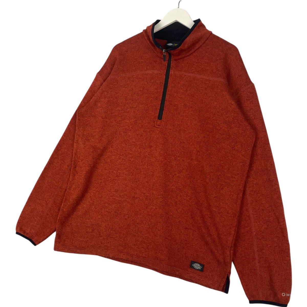Dickies Vintage Dickies Quater Zip Sweatshirt Ornge PulloverJumper M Size US M / EU 48-50 / 2 - 2 Thumbnail