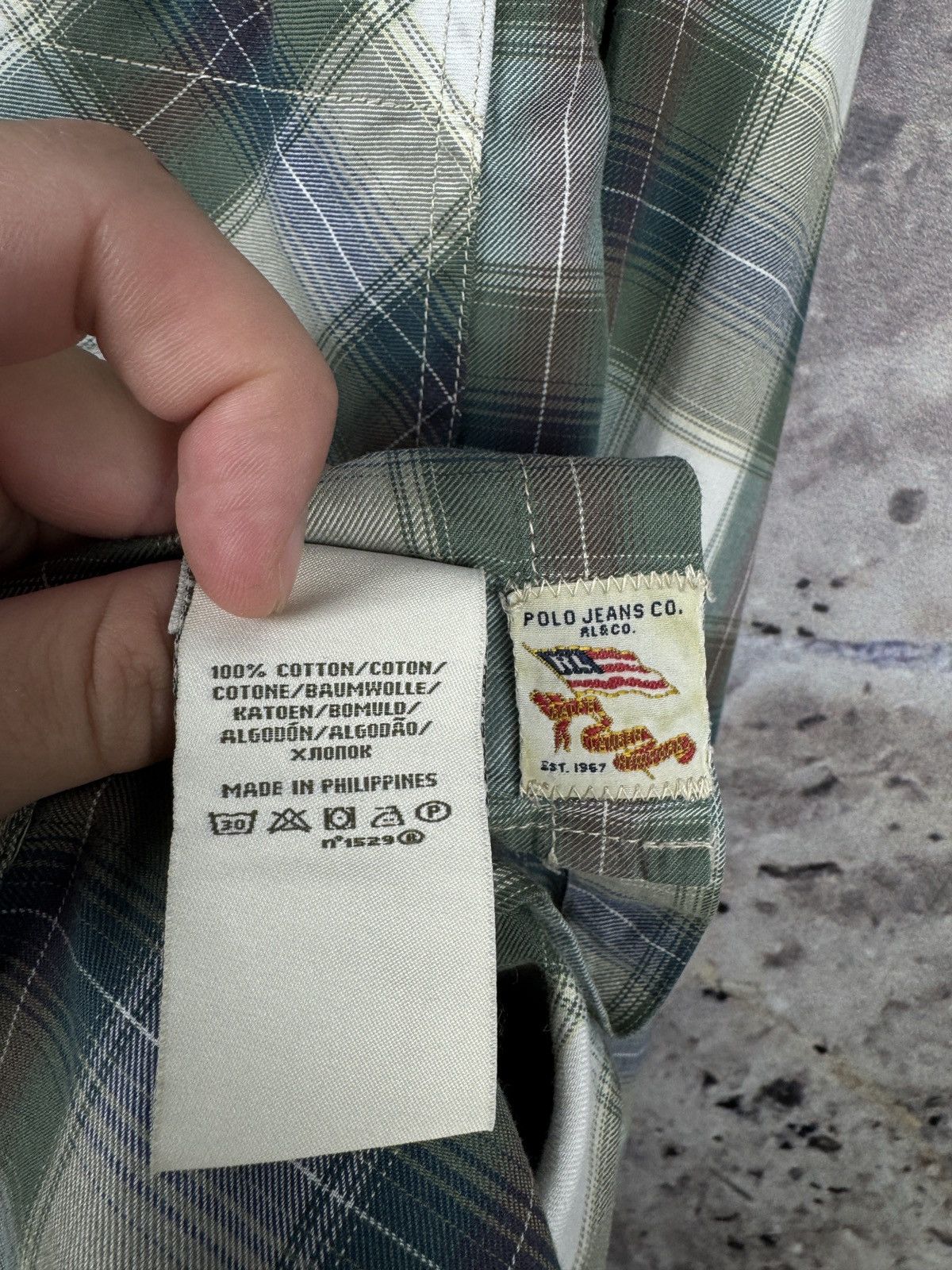 Polo Ralph Lauren Ralph Lauren MFG Polo Jeans Long Sleeve Shirt Button Up Size US XL / EU 56 / 4 - 11 Thumbnail