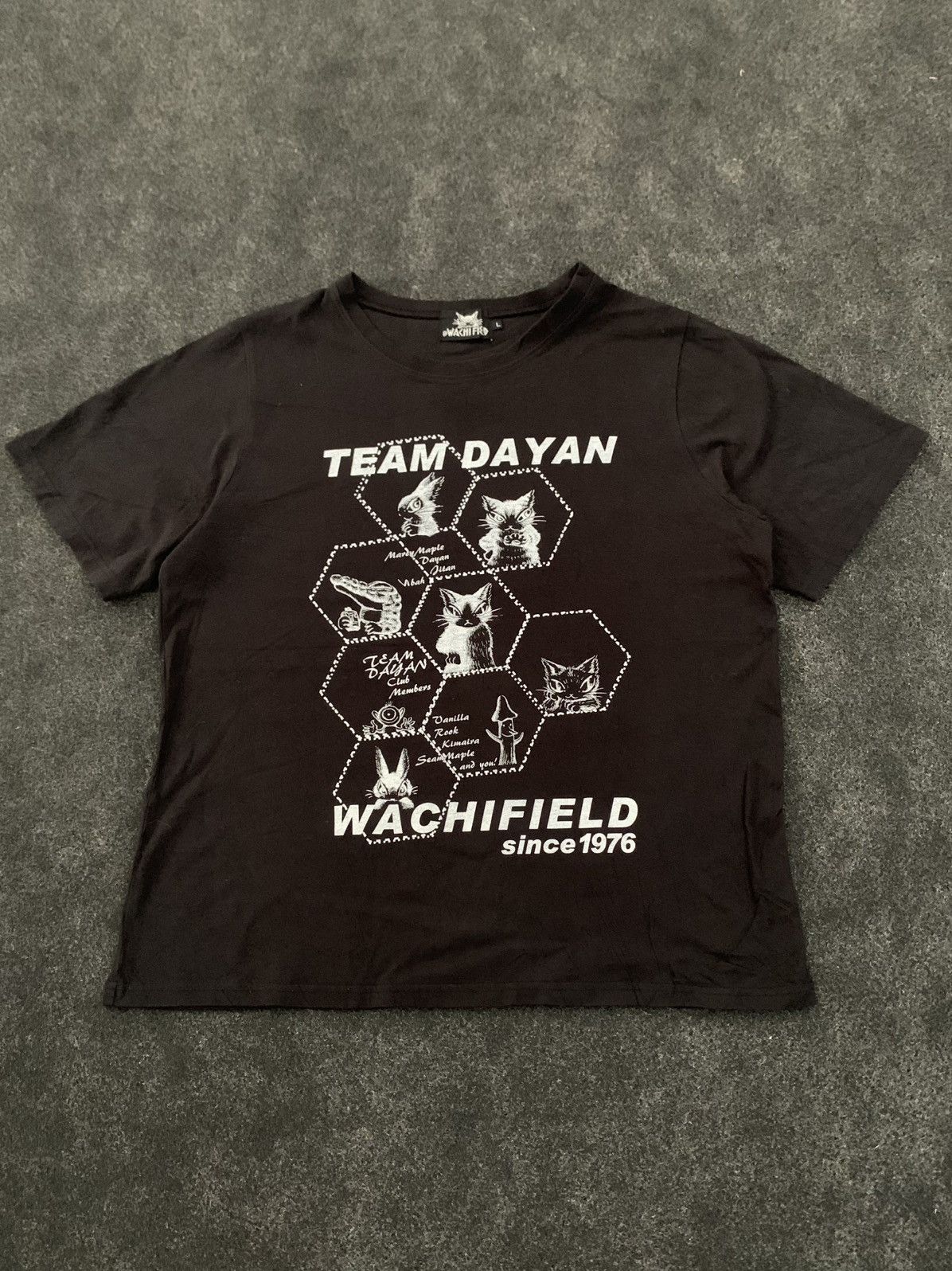 Japanese Brand VINTAGE WACHIFIELD "Team Dayan" Character Graphic T-Shirt Size US L / EU 52-54 / 3 - 2 Thumbnail