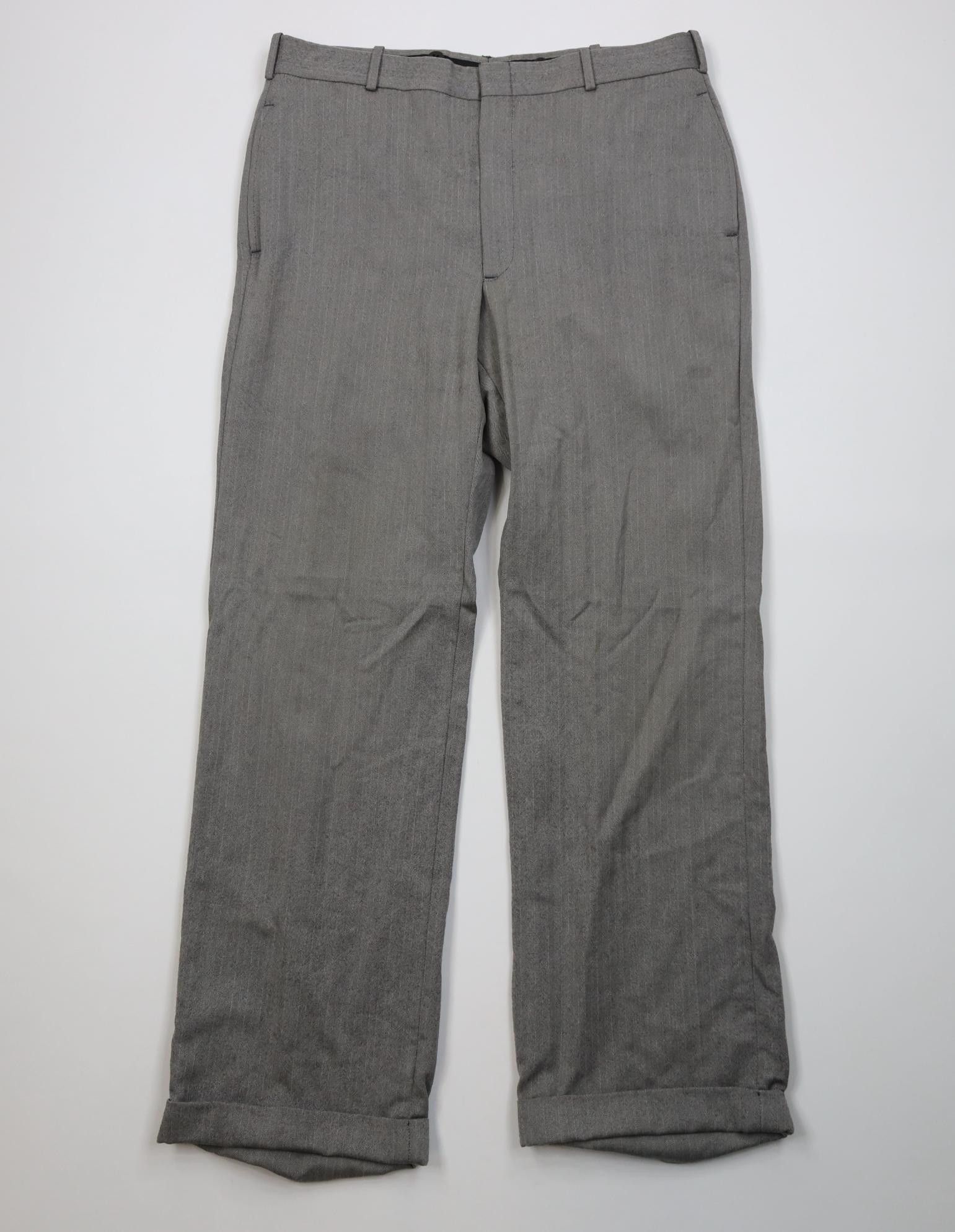 Vintage Vintage 70s Streetwear Herringbone Wide Leg Chino Pants USA Size US 34 / EU 50 - 1 Thumbnail
